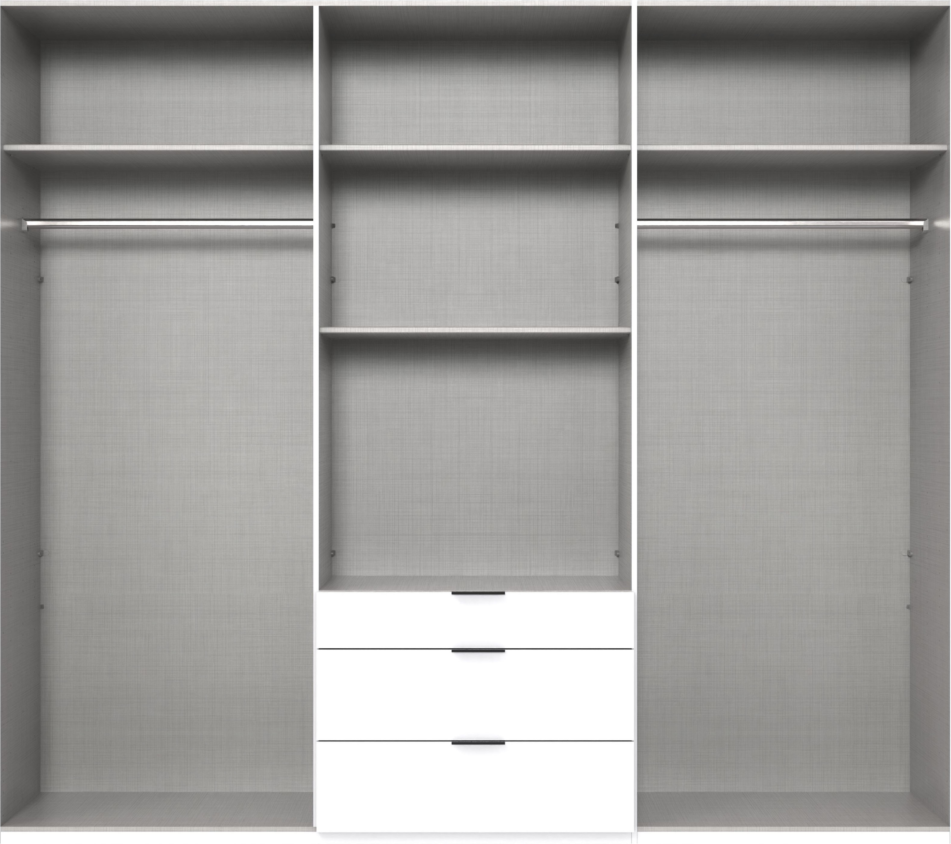 Thumbnail - Wimex Drehtürenschrank "Mugano" mit langen oder kurzen Griffen aus Metall, in vielen Breiten, 208 oder 236 cm hoch, Made...