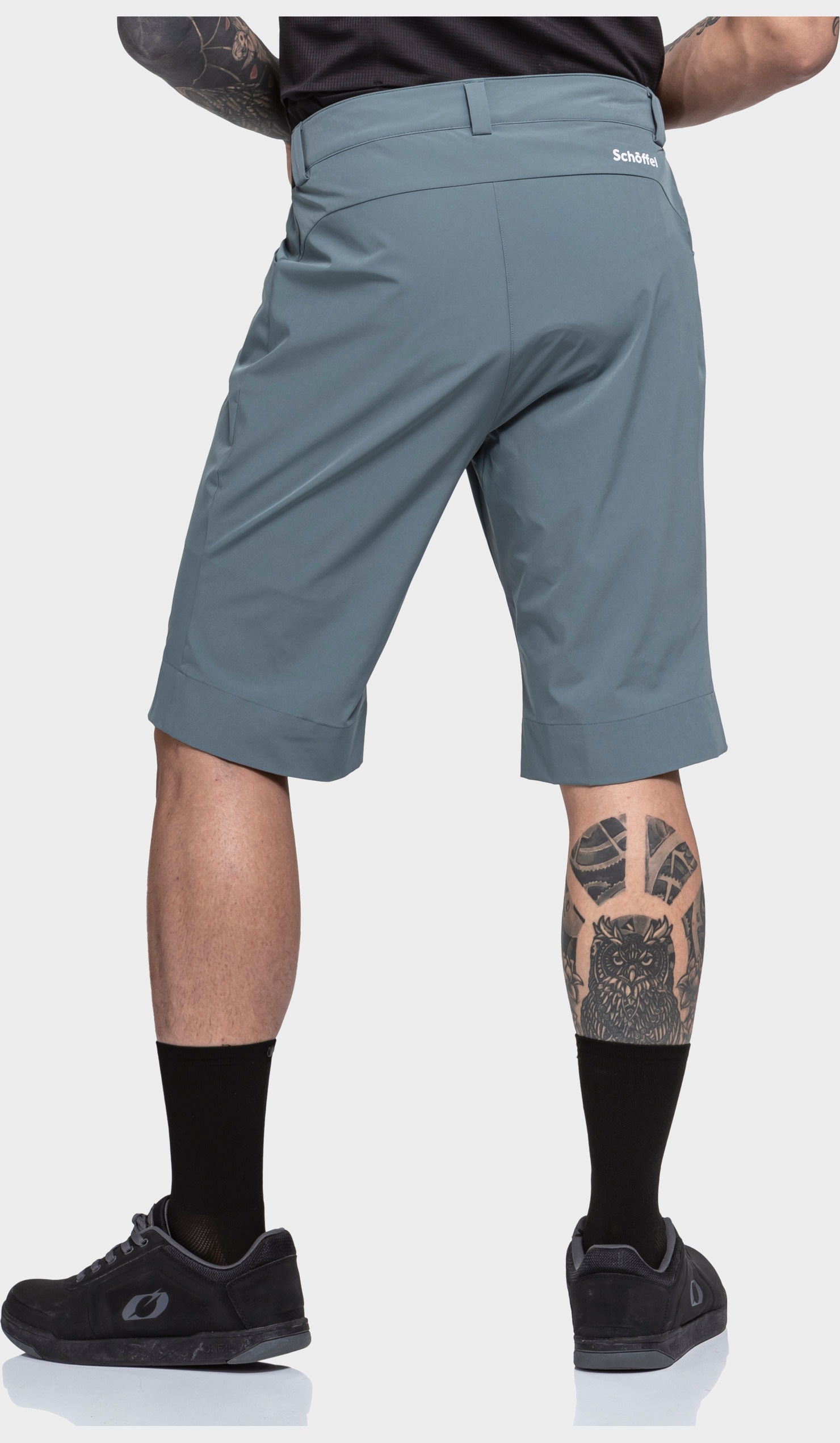Shorts SCHÖFFEL "Shorts Style Keitele MNS", Herren, Gr. 54, Normalgrößen, grau (9405, grau), Oberstoff: 88% Polyester, 12% Elasthan, Hosen Shorts 3