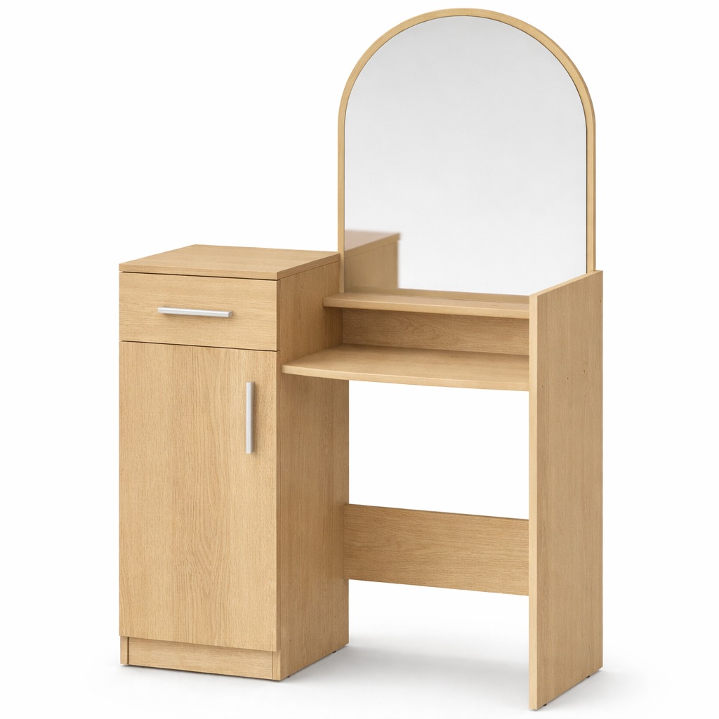 OTTO home Schminktisch "Trympo 1, Kosmetiktisch, Frisiertisch, Schminkkommode, Toilettentisch" Schminktisch mit Spiegel und Stauraum (1 Schublade, 1 Tür)