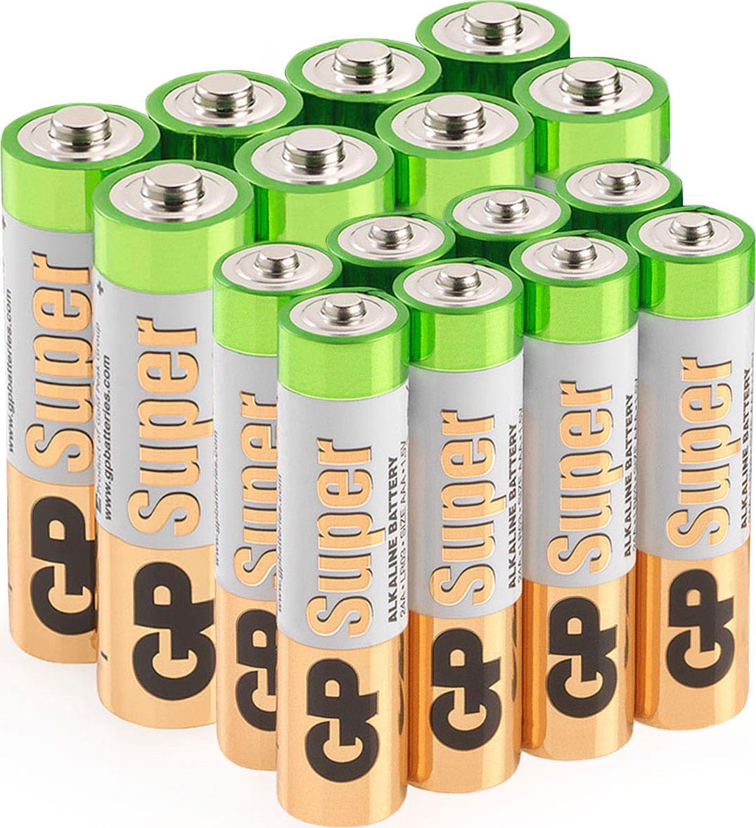 GP Batteries Batterie »16er Pack Mix Blister 8 Stck AA & 8 Stck AAA«, LR6, 1,5 V, (Packung, 16 St.)