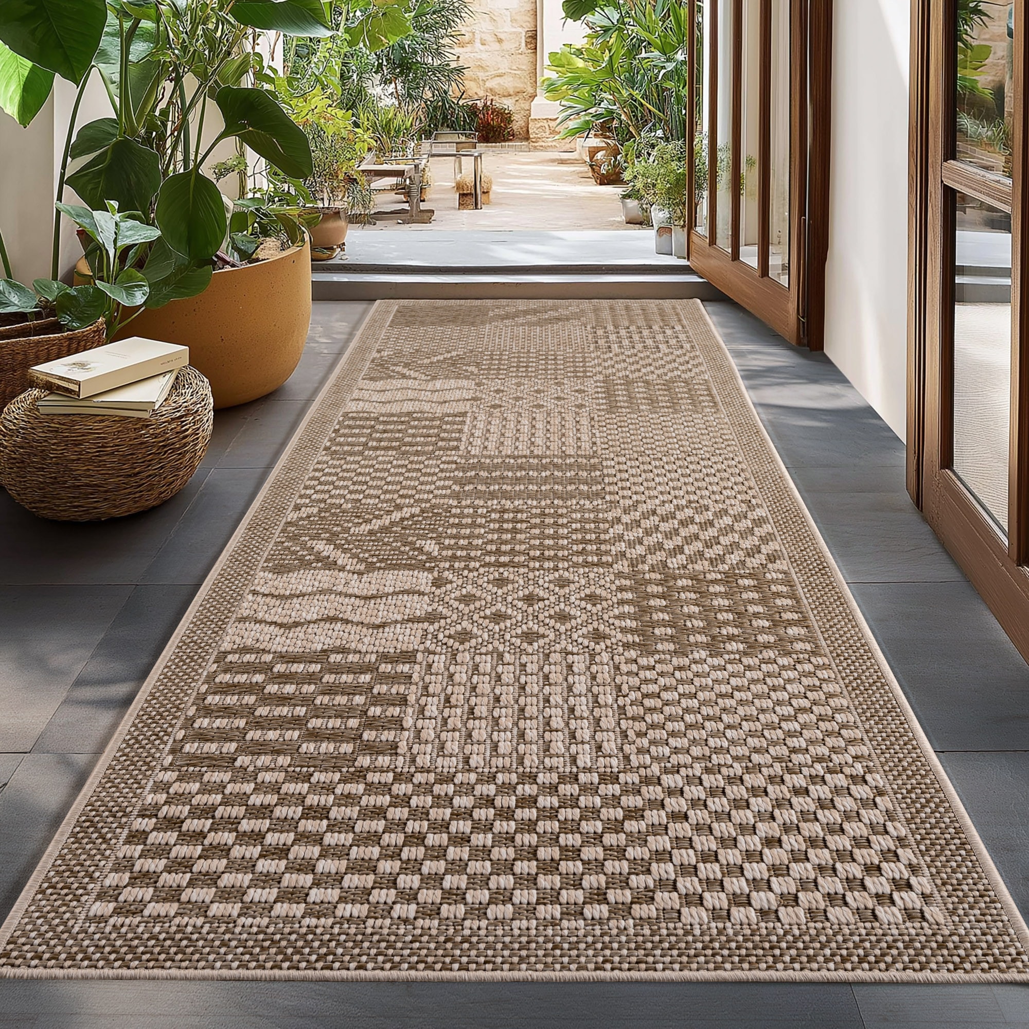 Ayyildiz Teppiche Outdoorteppich »IBIZA 1902«, rechteckig, 5 mm Höhe, In und Outdoor, Sisaloptik, Wohnzimmer, Aussenbereich