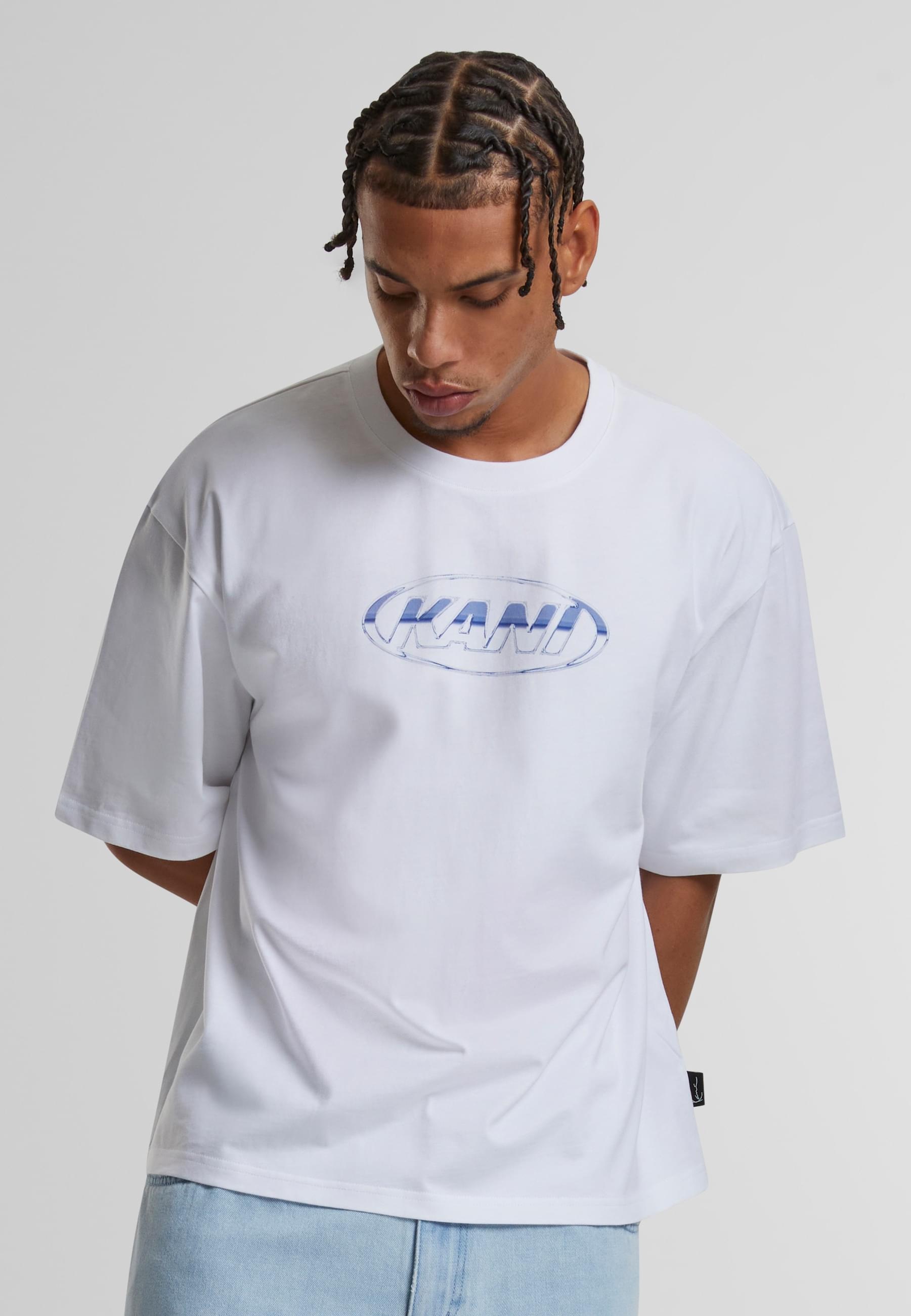 Karl Kani T-Shirt »Karl Kani Woven Signature Chrome LOGo Crop Tee«, (1 tlg.)