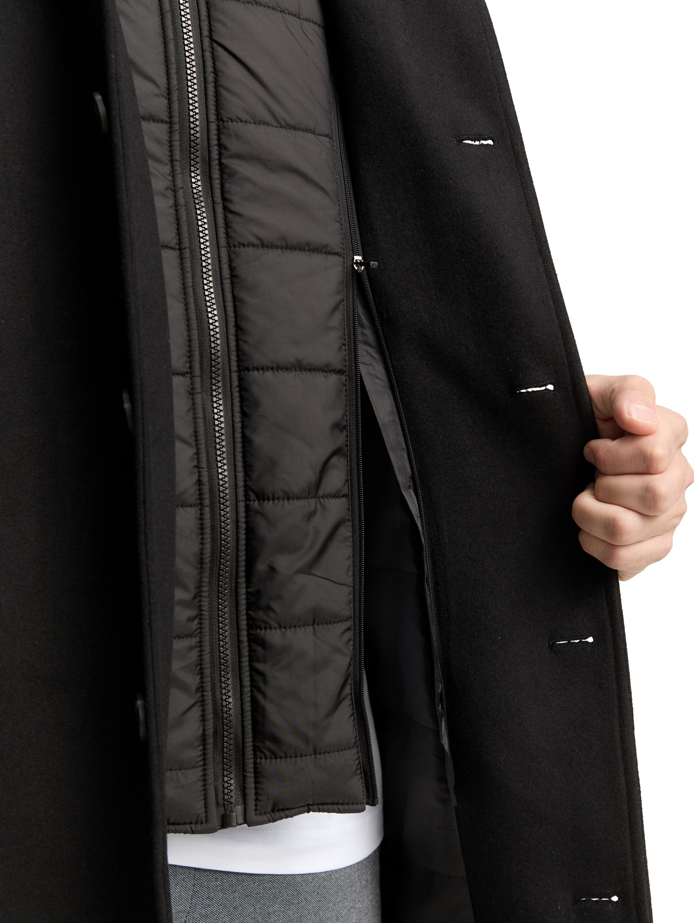 Thumbnail - TOM TAILOR Wollmantel mit abnehmbarer Innenjacke