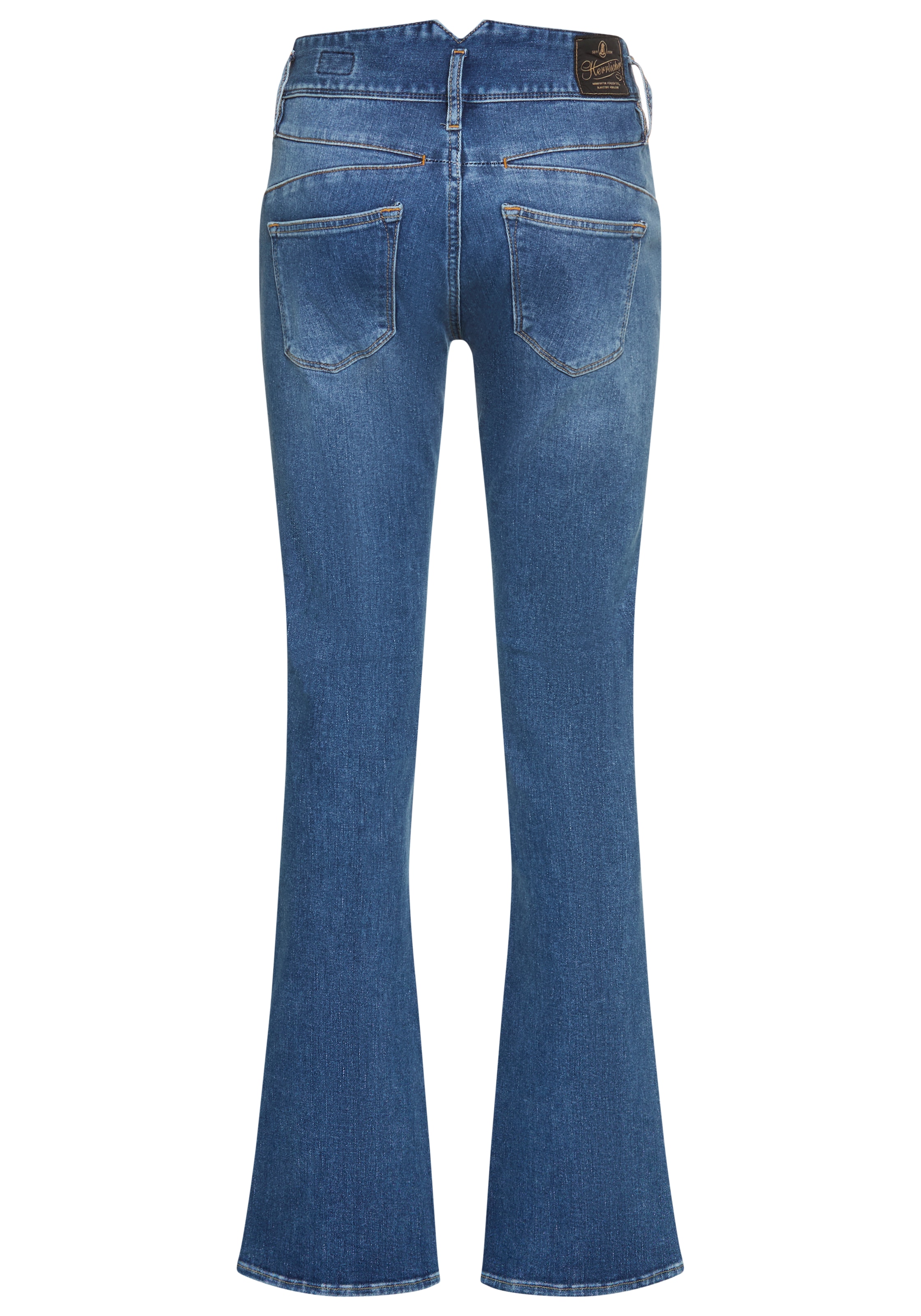 Herrlicher Bootcut-Jeans »Pearl Boot Denim Cashmere Touch«, mit Spitzbund