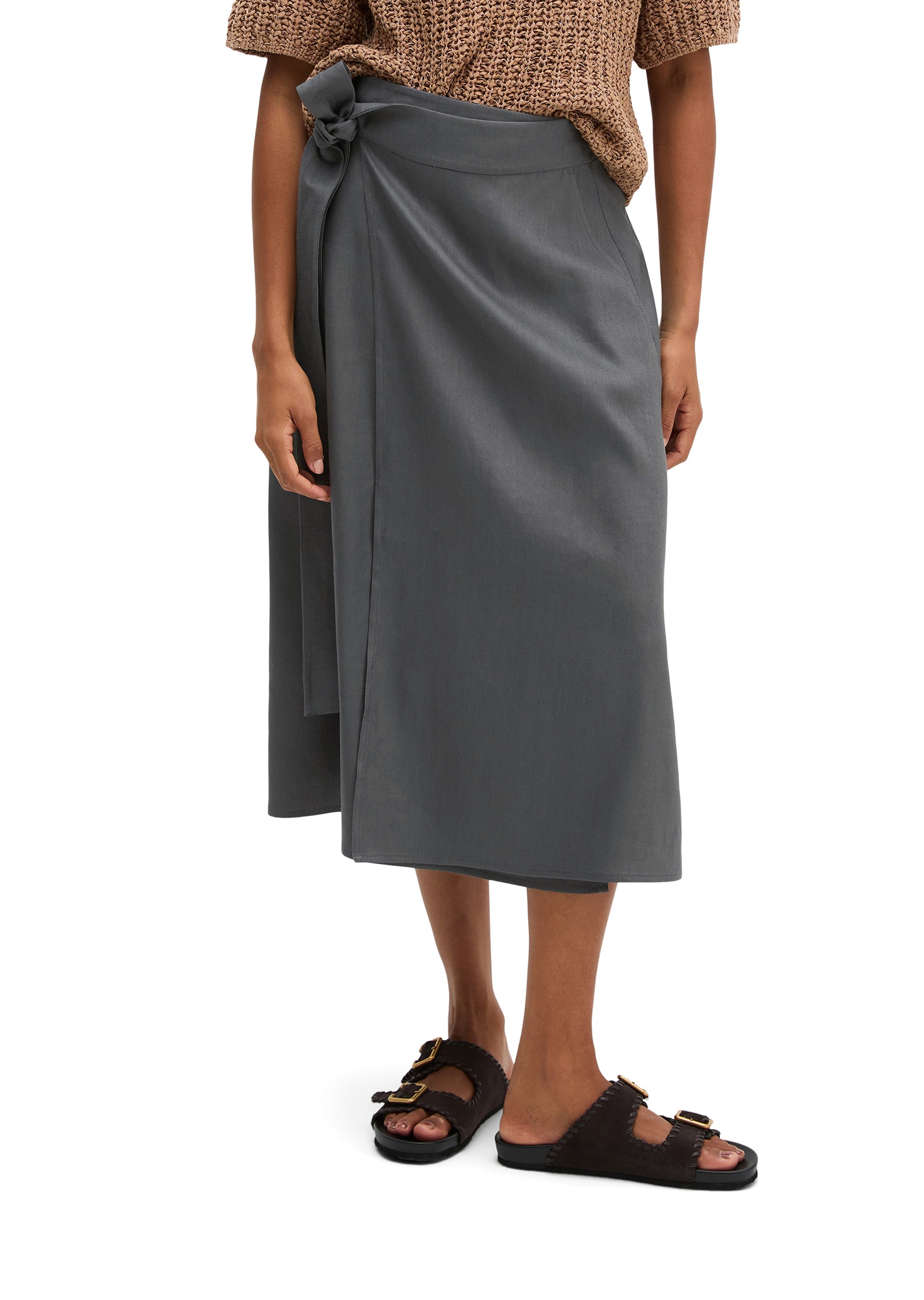 Marc O'Polo Webrock »aus Viskose-Leinen-Stretch«