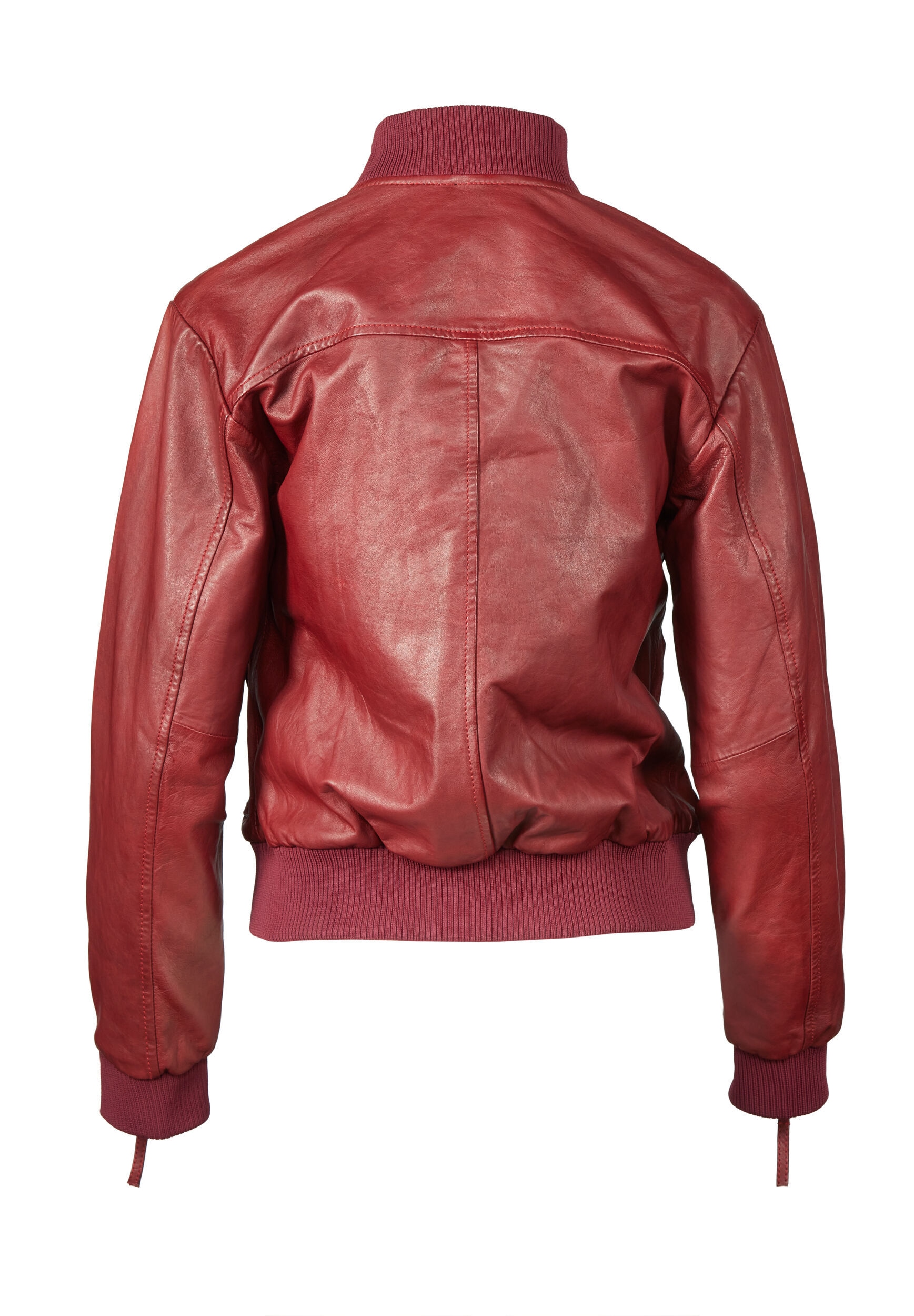 Apple of Eden Lederjacke »Apple of Eden Lederjacke AOE-143« ohne Kapuze mit Reißverschlüsse an den Ärmeln