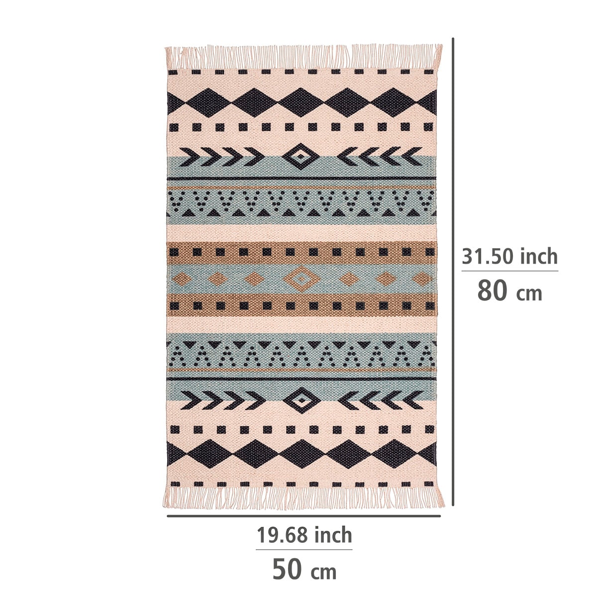 WENKO Badematte »Bere«, Höhe 7 mm, BxL: 50 x 80 cm