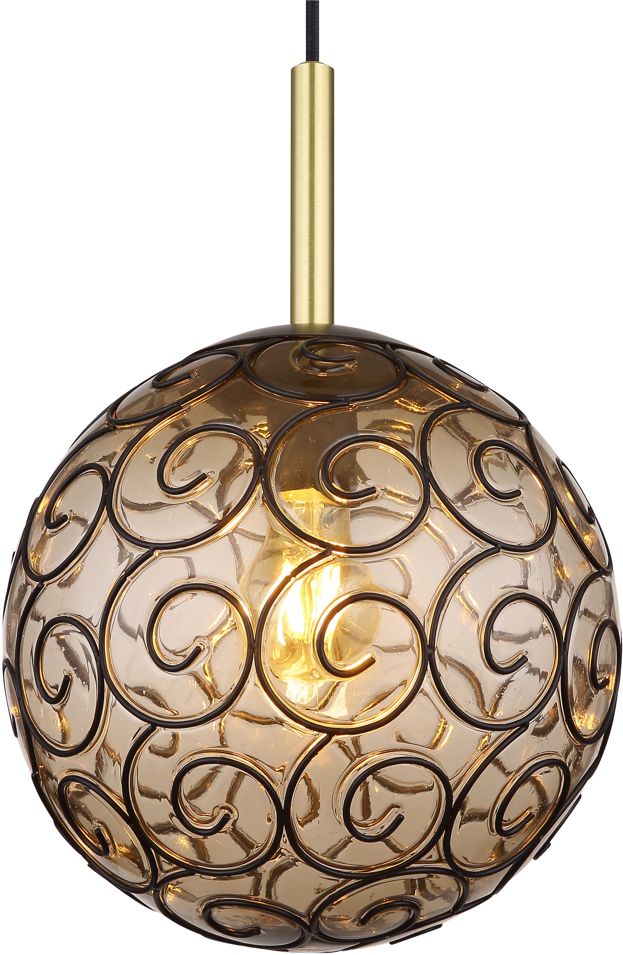 GLOBO LIGHTING Hängeleuchte »FITZ«, Leuchtmittel E27 | ohne Leuchtmittel, Hängelampe/Pendelleuchte/Esszimmer/Wohnzimmer/Esstisch