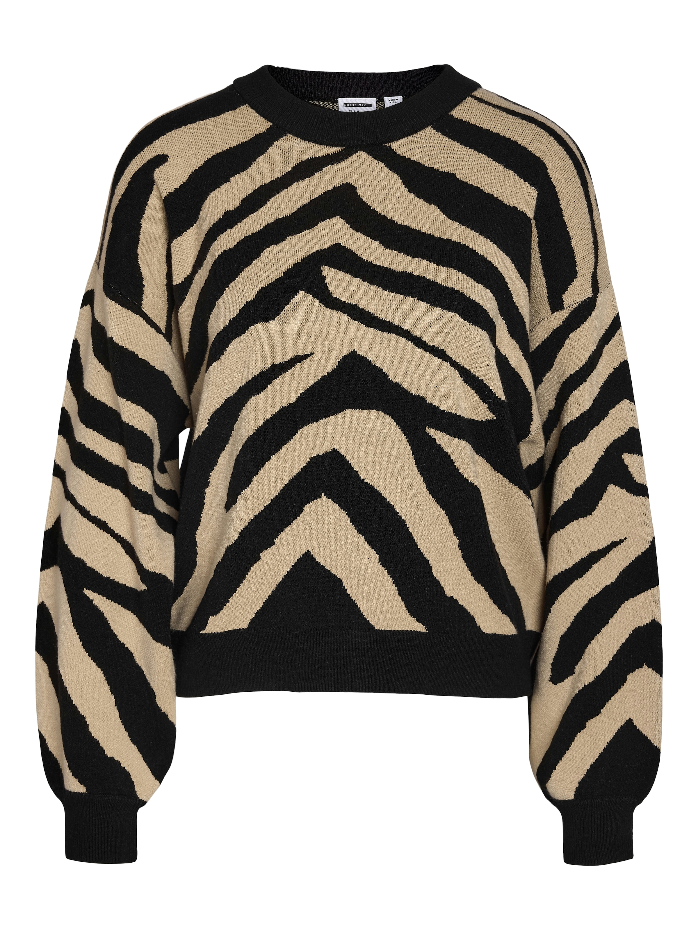 Noisy may Strickpullover »NMCHARLOTT L/S O-NECK KNIT FWD NOOS«