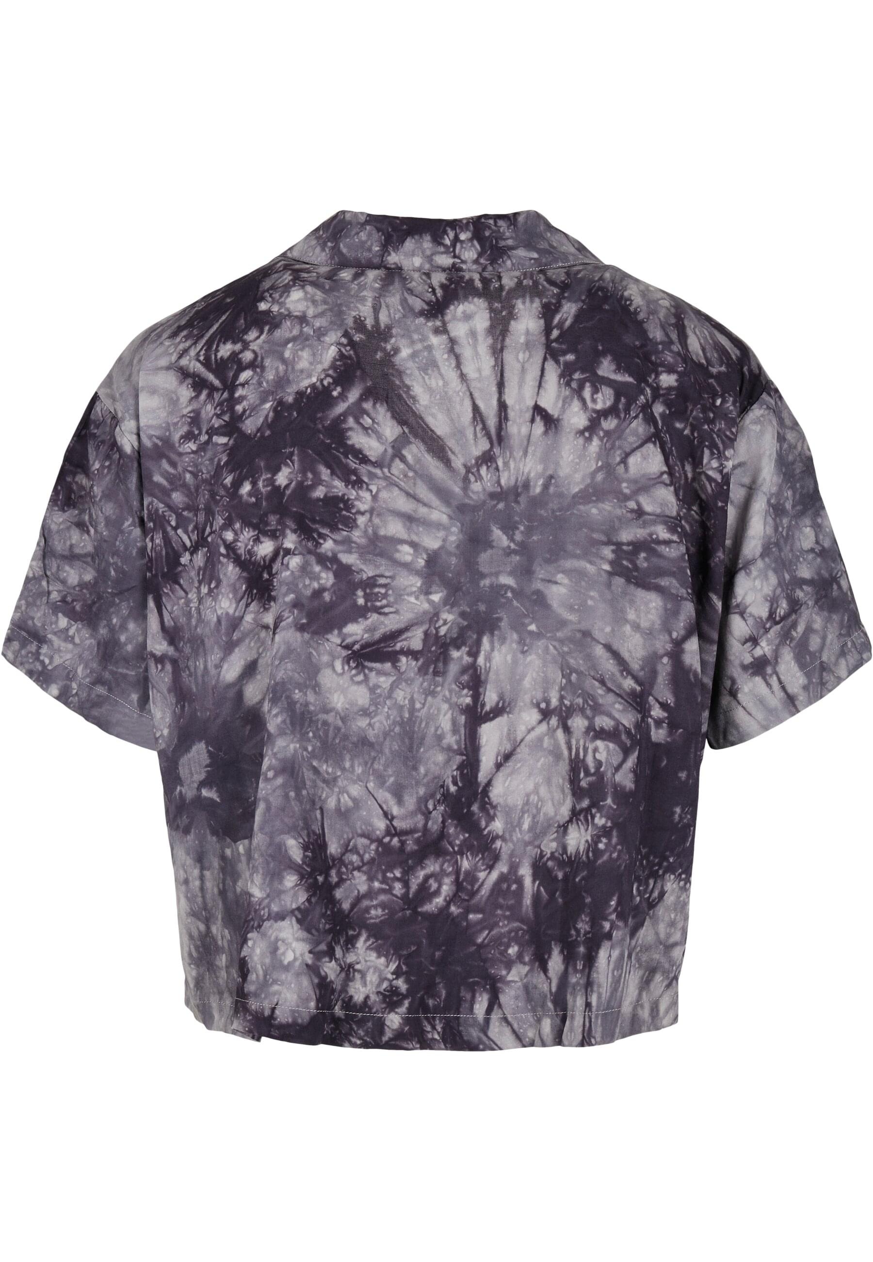 URBAN CLASSICS Klassische Bluse »Urban Classics Damen Ladies Viscose Tie Dye Resort Shirt«