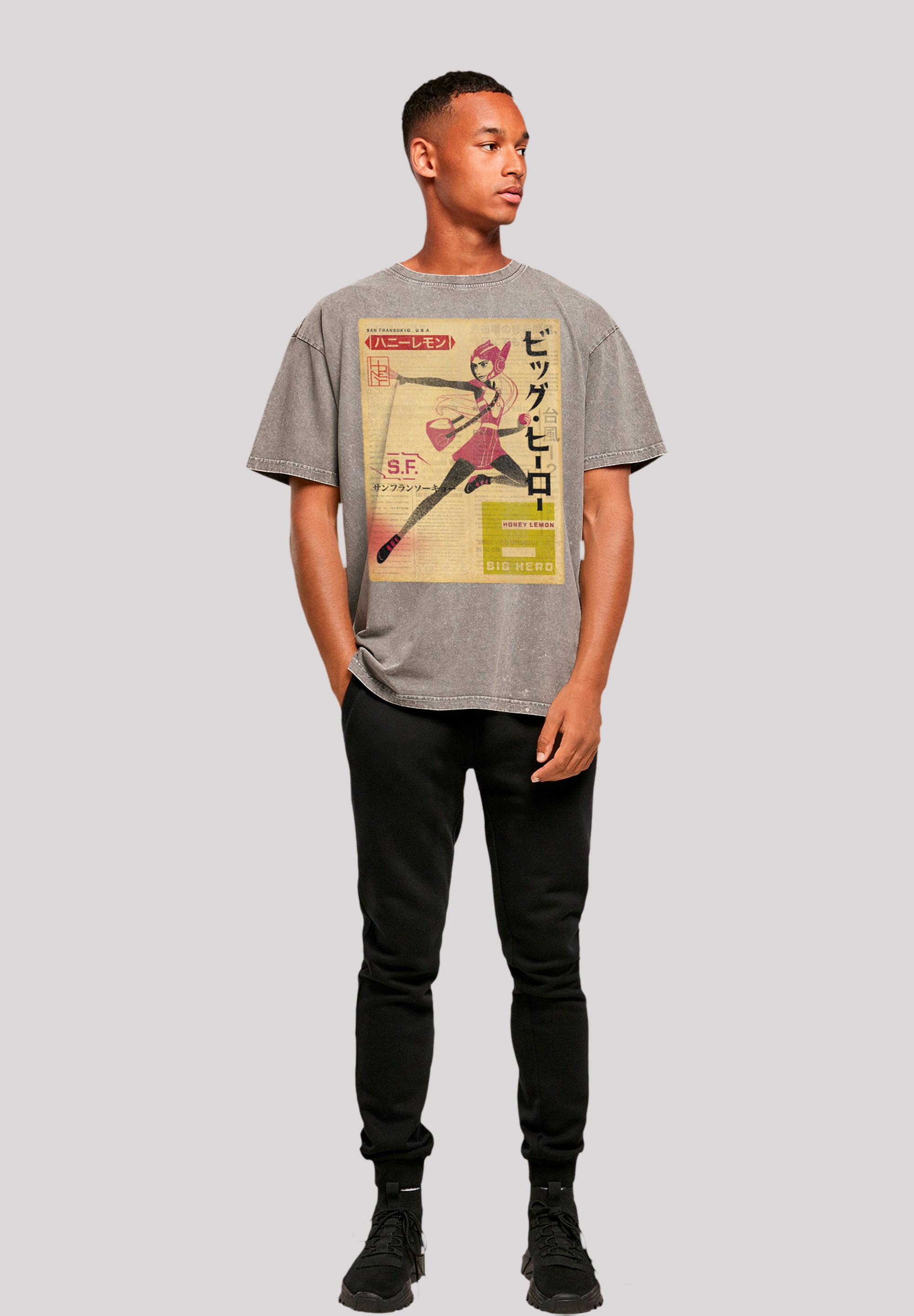F4NT4STIC T-Shirt »Big Hero 6 Honey Lemon Newspaper«, Premium Qualität