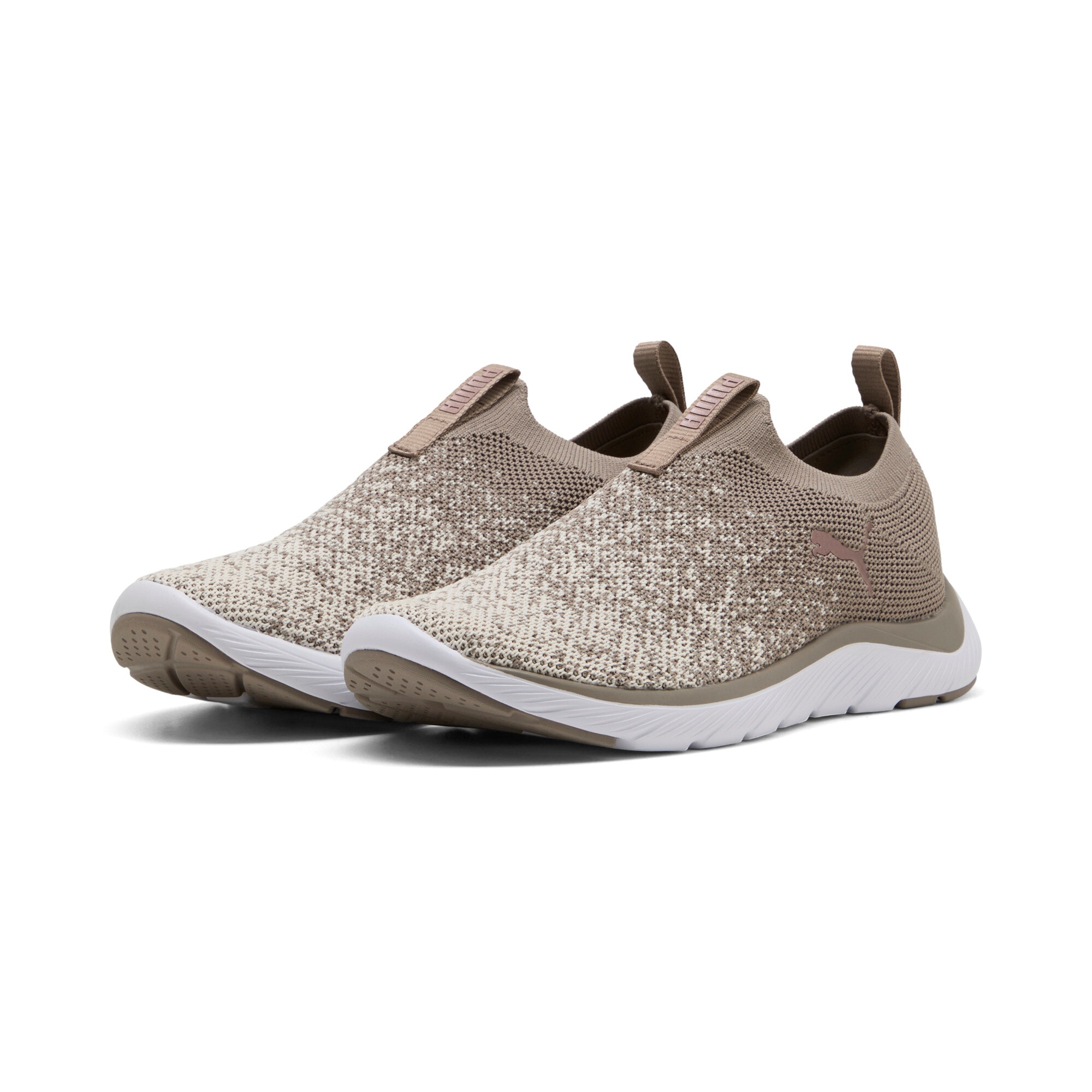 PUMA Slip-On Sneaker "SOFTRIDE REMI SLIP-ON KNIT WNS" für Sport, mit SOFTFOAM+ Dämpfung, aus gestricktem Textil