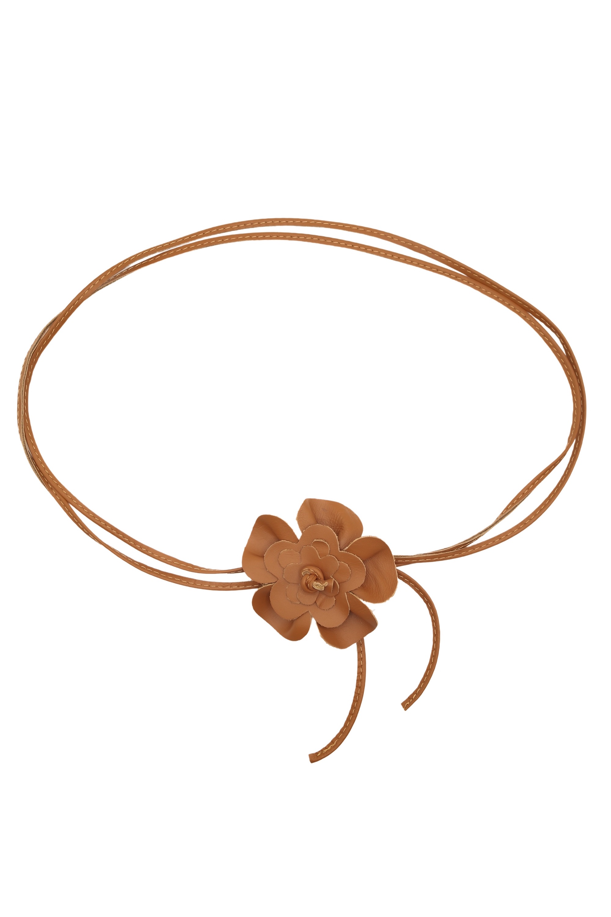 COLLEZIONE ALESSANDRO Taillengürtel "Blüte", Lederband mit echt Leder Blüte günstig online kaufen