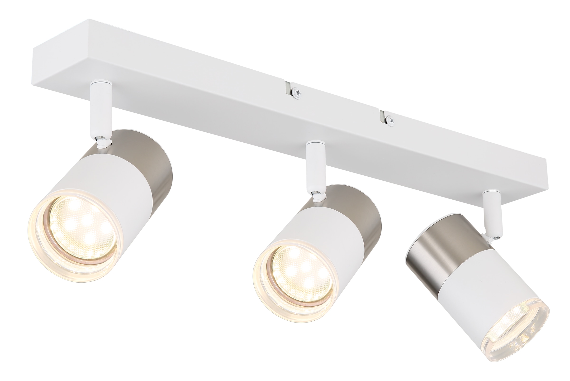 GLOBO LIGHTING Deckenstrahler »BRISBON«, Leuchtmittel GU10 | ohne Leuchtmittel, Deckenspot/weiß/LxBxH: 410x60x120mm/Flur