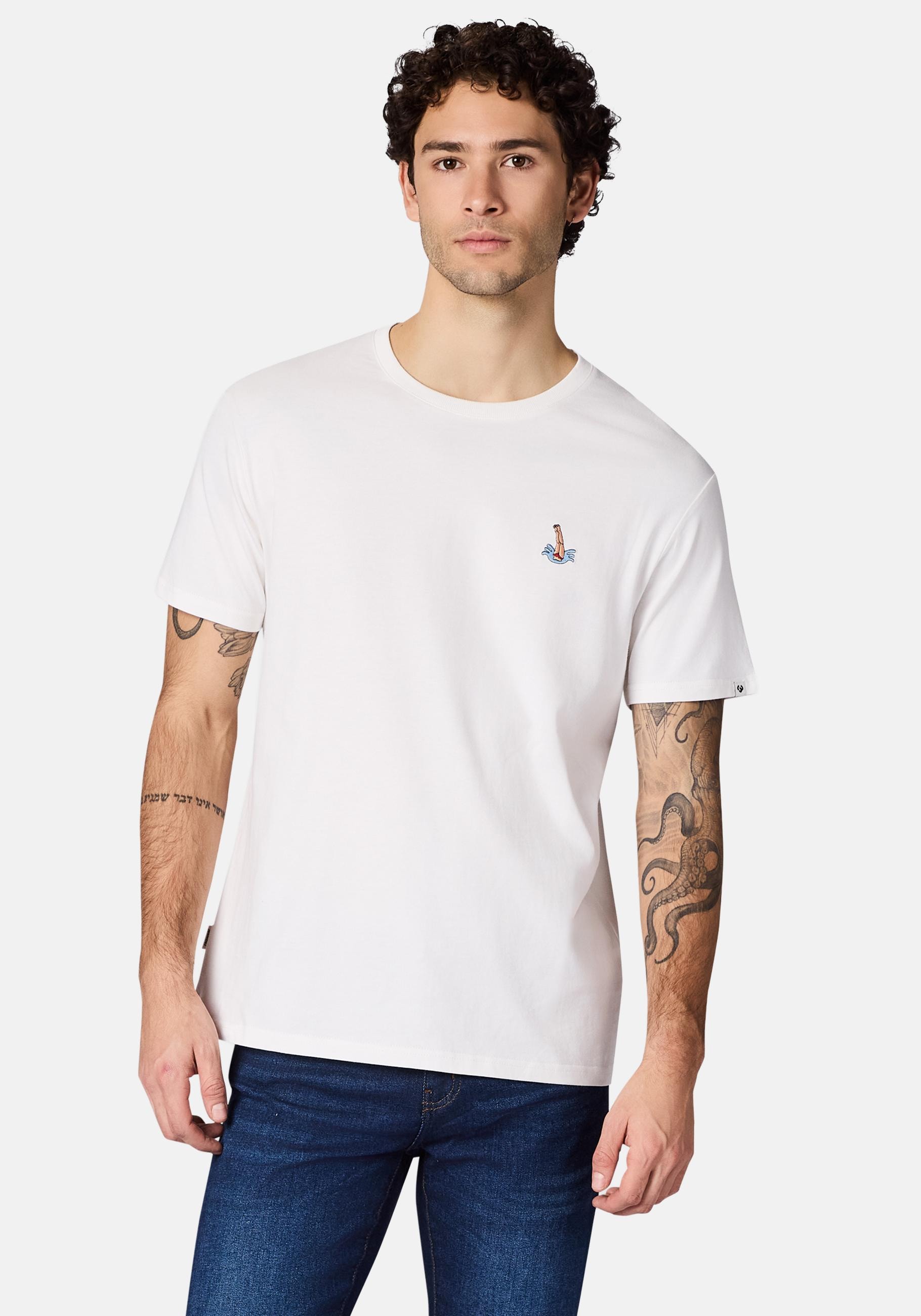 Ragwear T-Shirt "Samms A Gots YOUMODO" Kurzärmliges Shirt mit Schwimmer-Stickerei