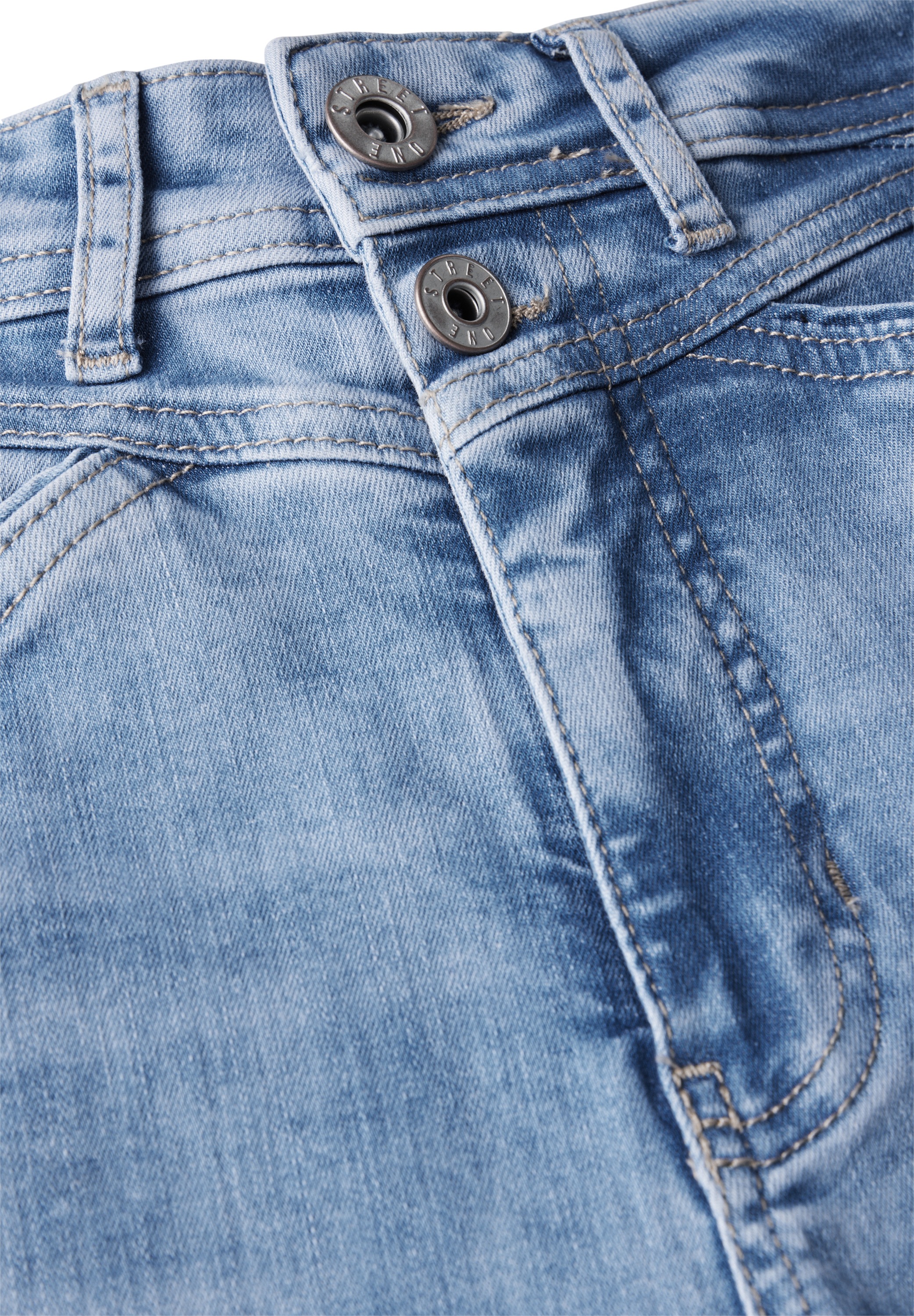 STREET ONE Gerade Jeans, High Waist