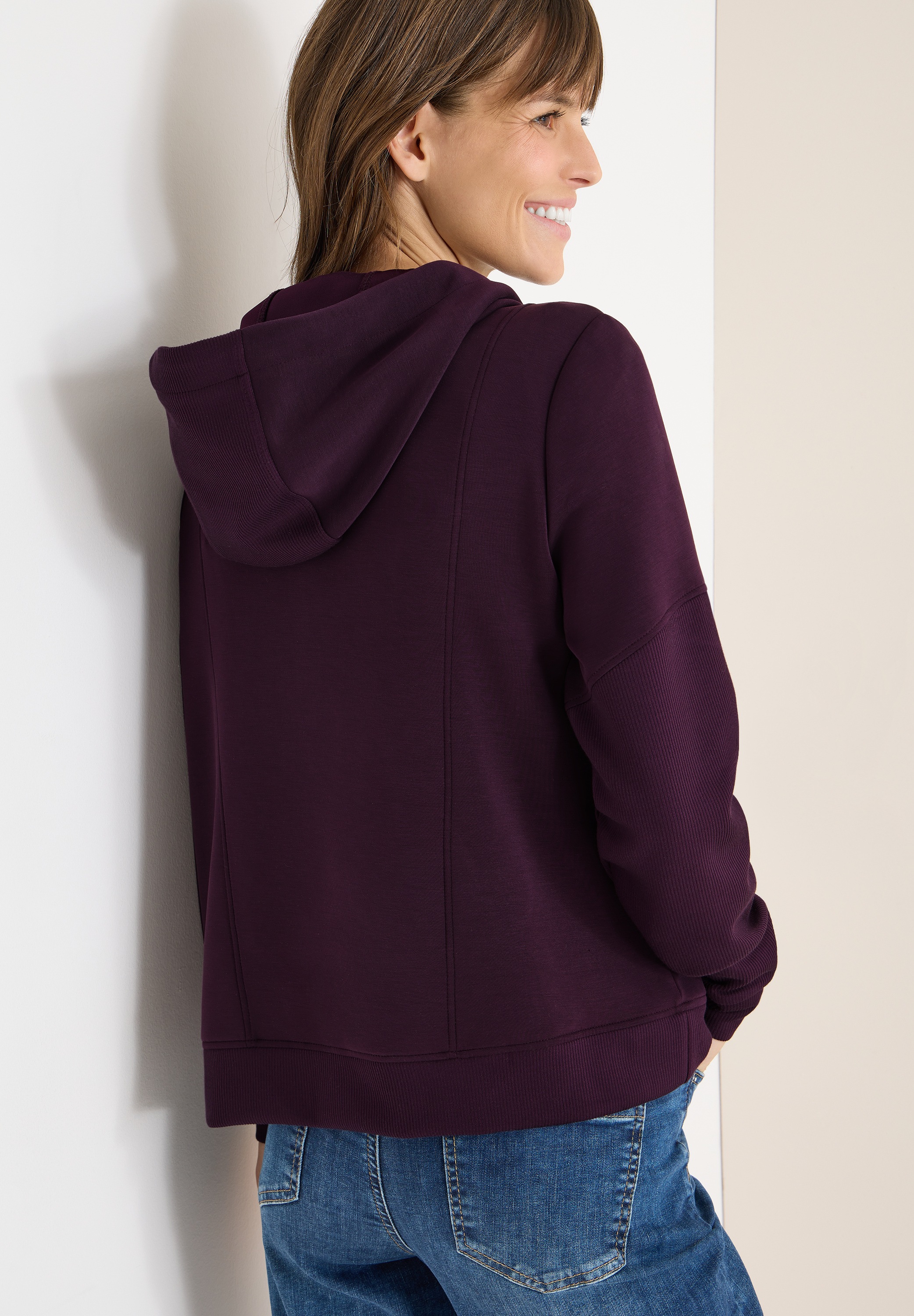Thumbnail - Cecil Hoodie, Troyer-Sweater mit Kapuze