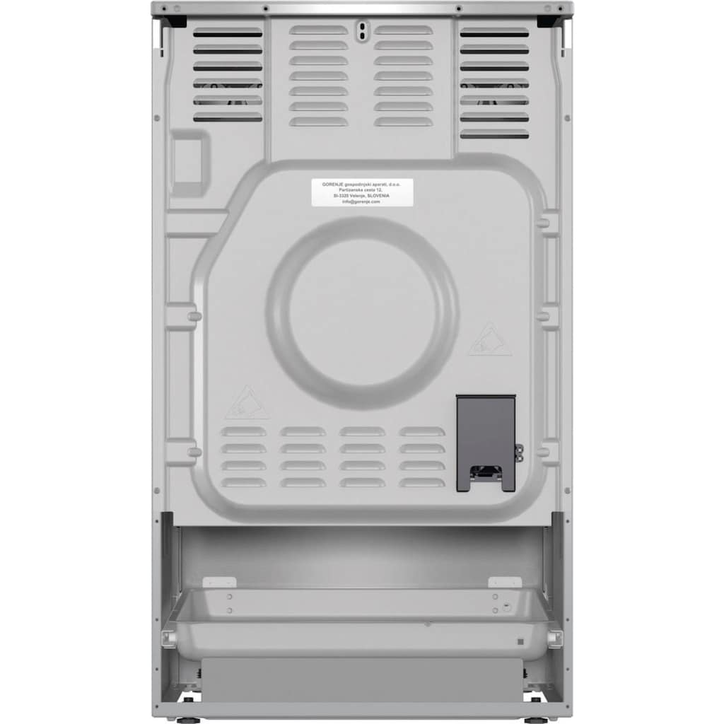 GORENJE Elektro-Standherd »GECS5C«, GECS5C70XPA, mit 2-fach-Teleskopauszug, Aqua Clean