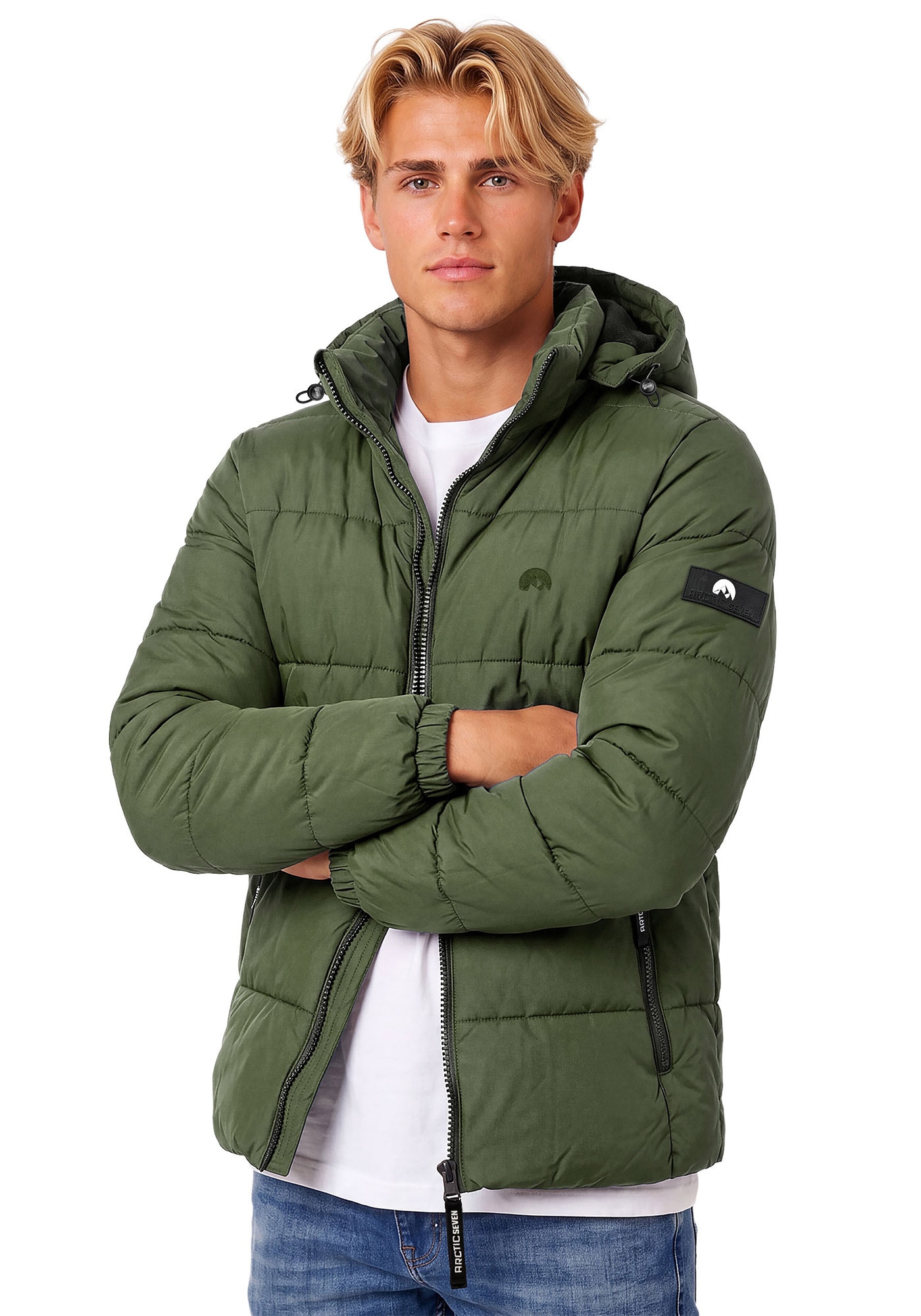 Arctic Seven Winterjacke »ASCreesi« mit warmem Teddyfell und abnehmbarer Kapuze
