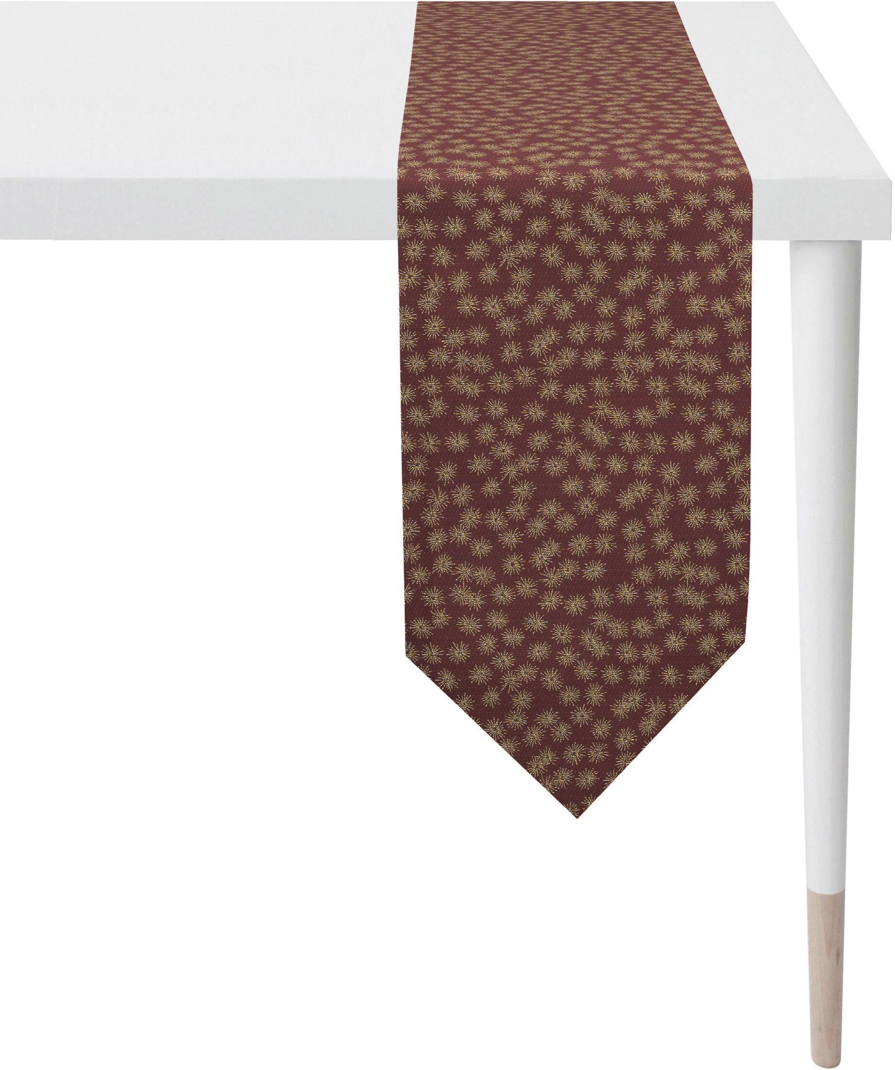APELT Tischband "1501 Christmas Elegance, Weihnachtsdeko, Weihnachten" Lurex-Jacquardgewebe