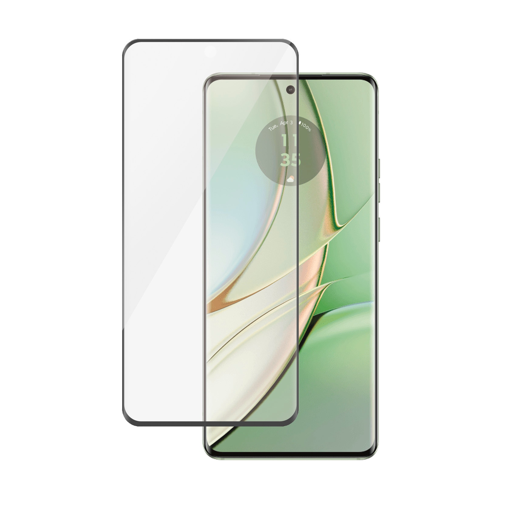PanzerGlass Displayschutzglas »Ultra-Wide Fit Screen Protector«, für Motorola moto edge 40, (1 St.), Displayschutzfolie, Schutzfolie, Bildschirmschutz, kratz- & stoßfest
