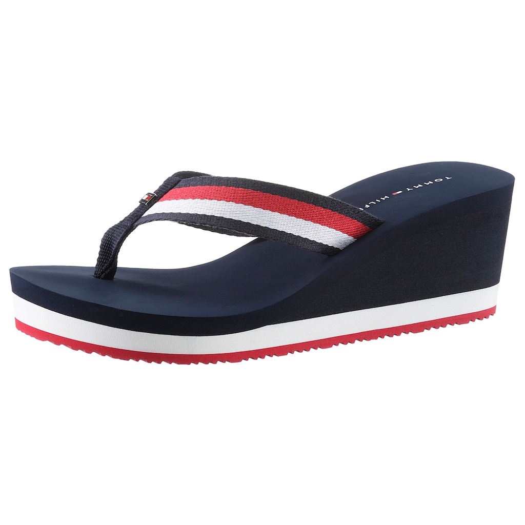 Tommy Hilfiger Dianette »CORPORATE WEDGE BEACH SANDAL«