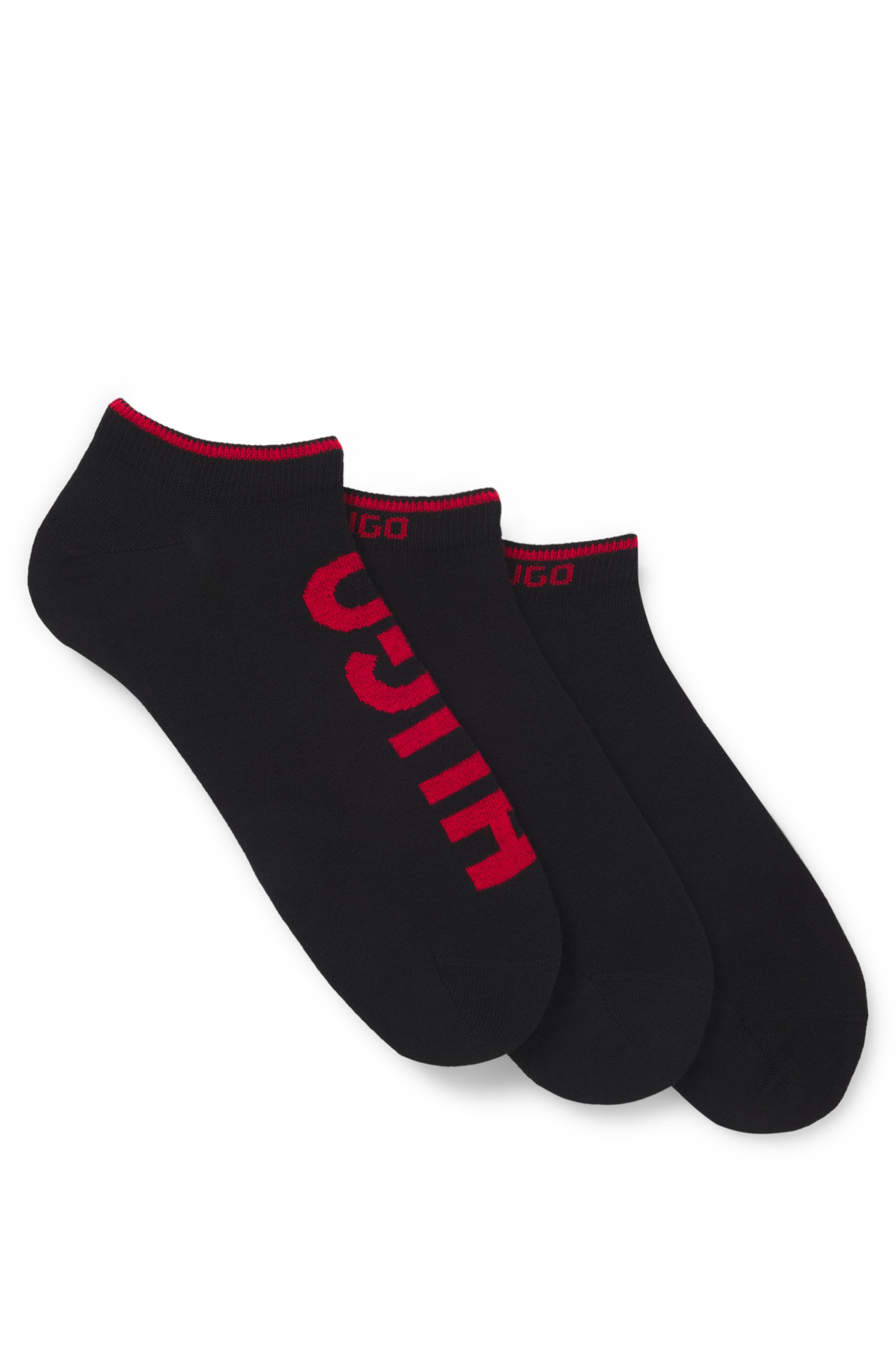 Thumbnail - HUGO Underwear Sneakersocken "3P AS LOGO CC" 3 Stk. tlg. mit Logodetails