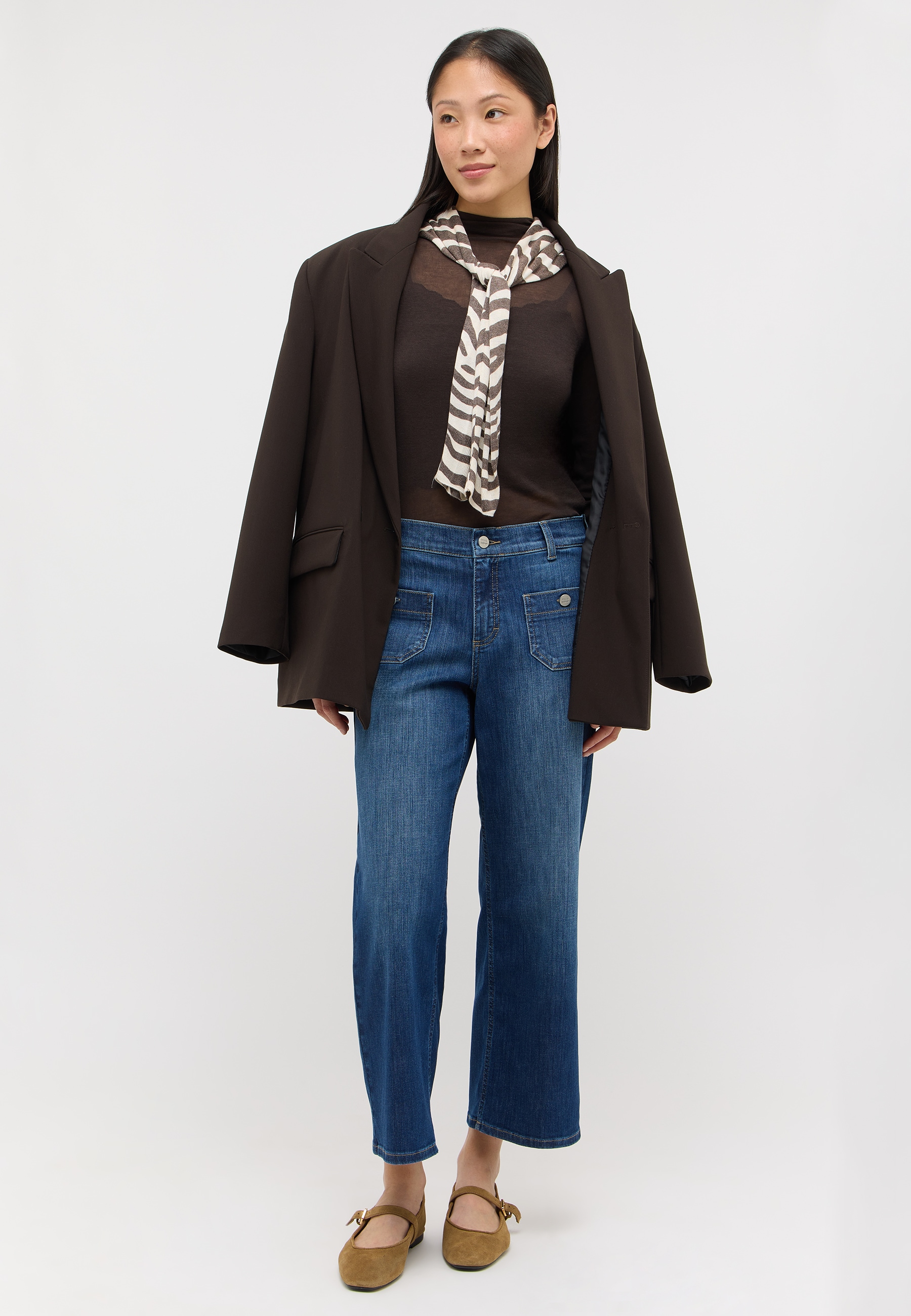 ANGELS 7/8-Jeans »LINN SMART« Culotte-Design, Relaxed Fit, aus weicher Baumwollmischung