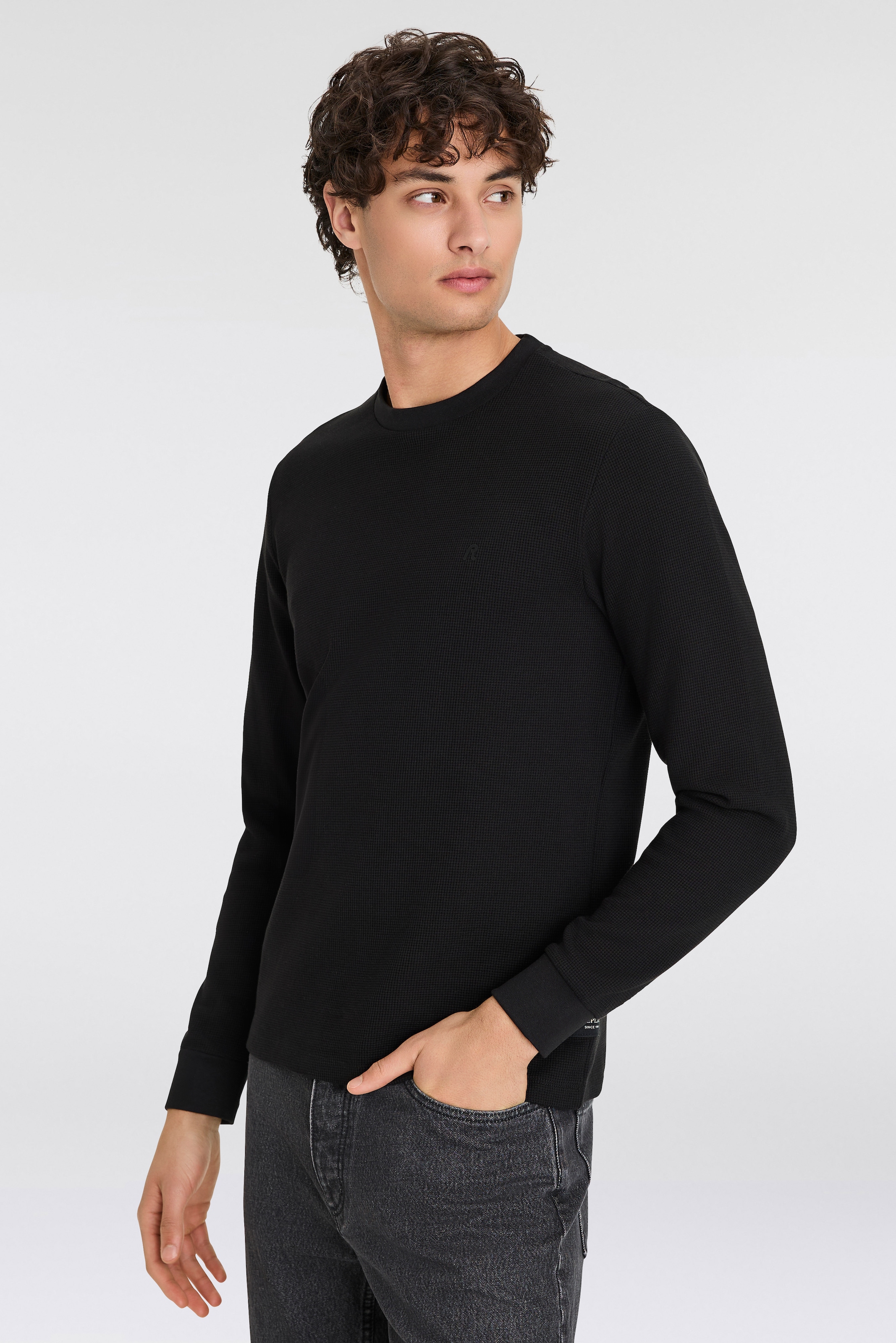 Replay Longsleeve, Regular Fit, Rundhalsform günstig online kaufen