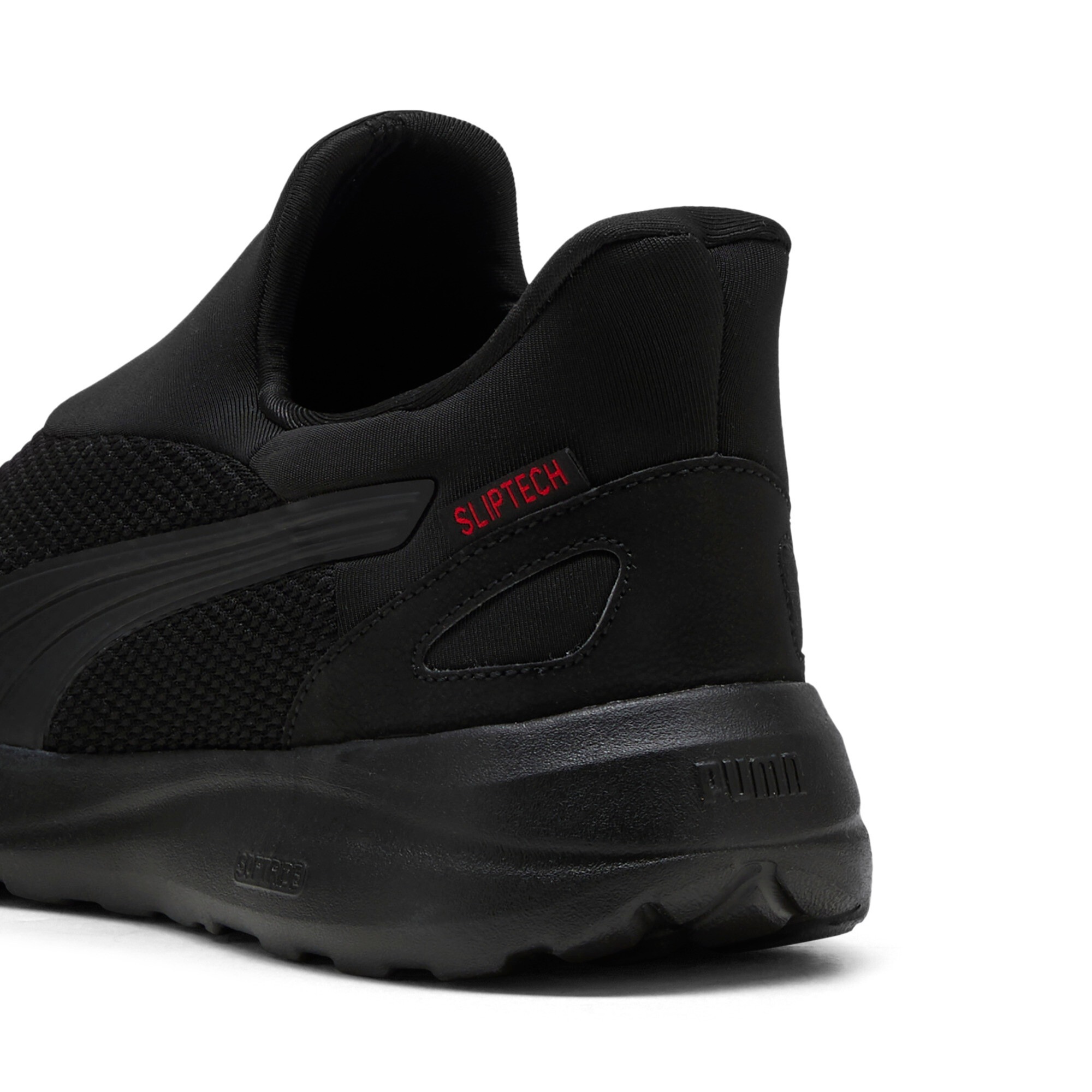 Puma Softride Cosmic Sliptech Walking Shoe Black Red Size 46 3