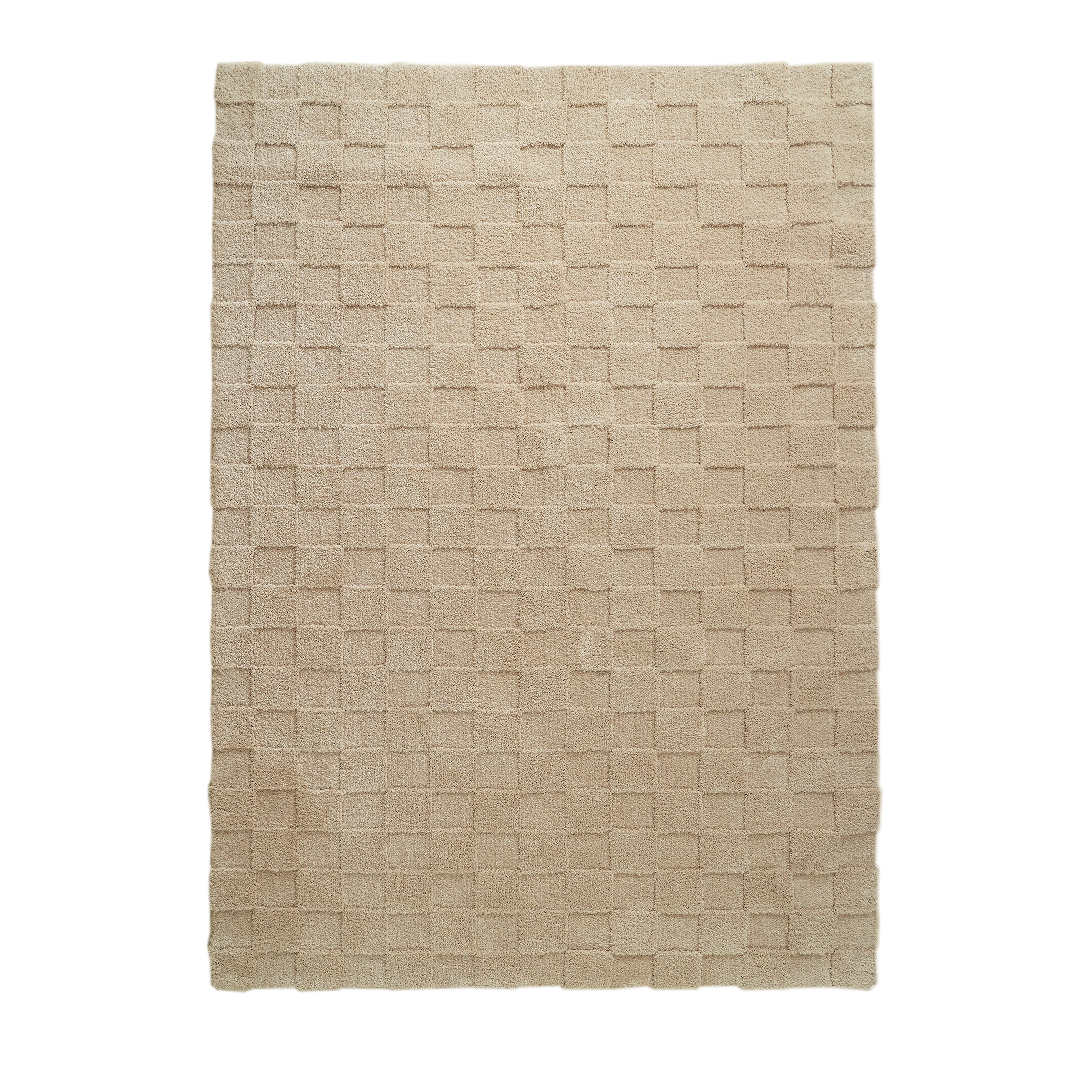 LeGer Home by Lena Gercke Teppich "Esmé, Hochflor-Teppiche, weich, Boho" rechteckig 23 mm Höhe Hoch-Tief-Struktur, Uni, Kästchen, Wohnzimmer, Schlafzimmer, Esszimmer