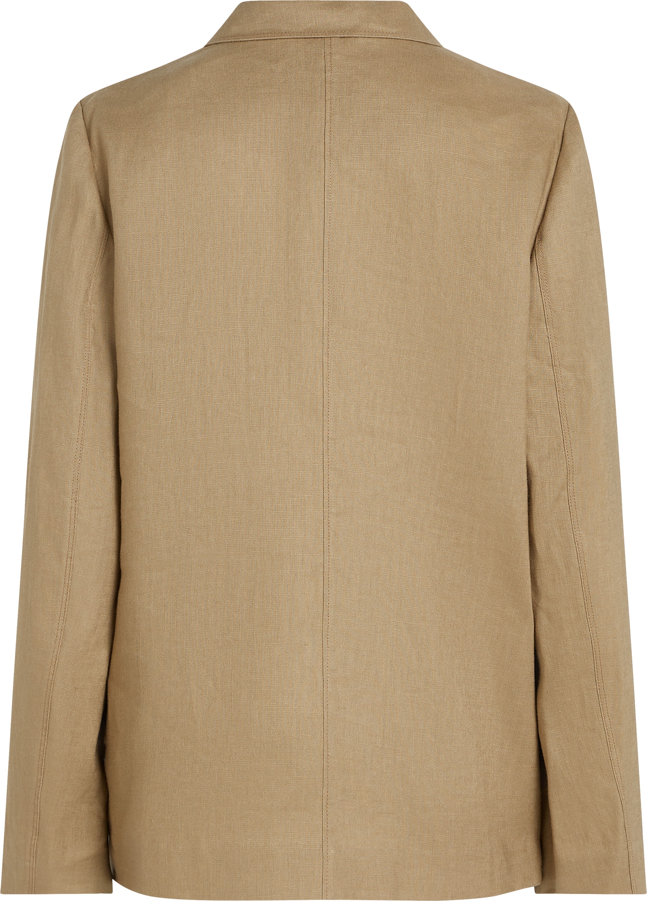 Tommy Hilfiger Kurzblazer »ESS LINEN REGULAR SB BLAZER«, mit Metalllabel,kühlendes Premium Leinen