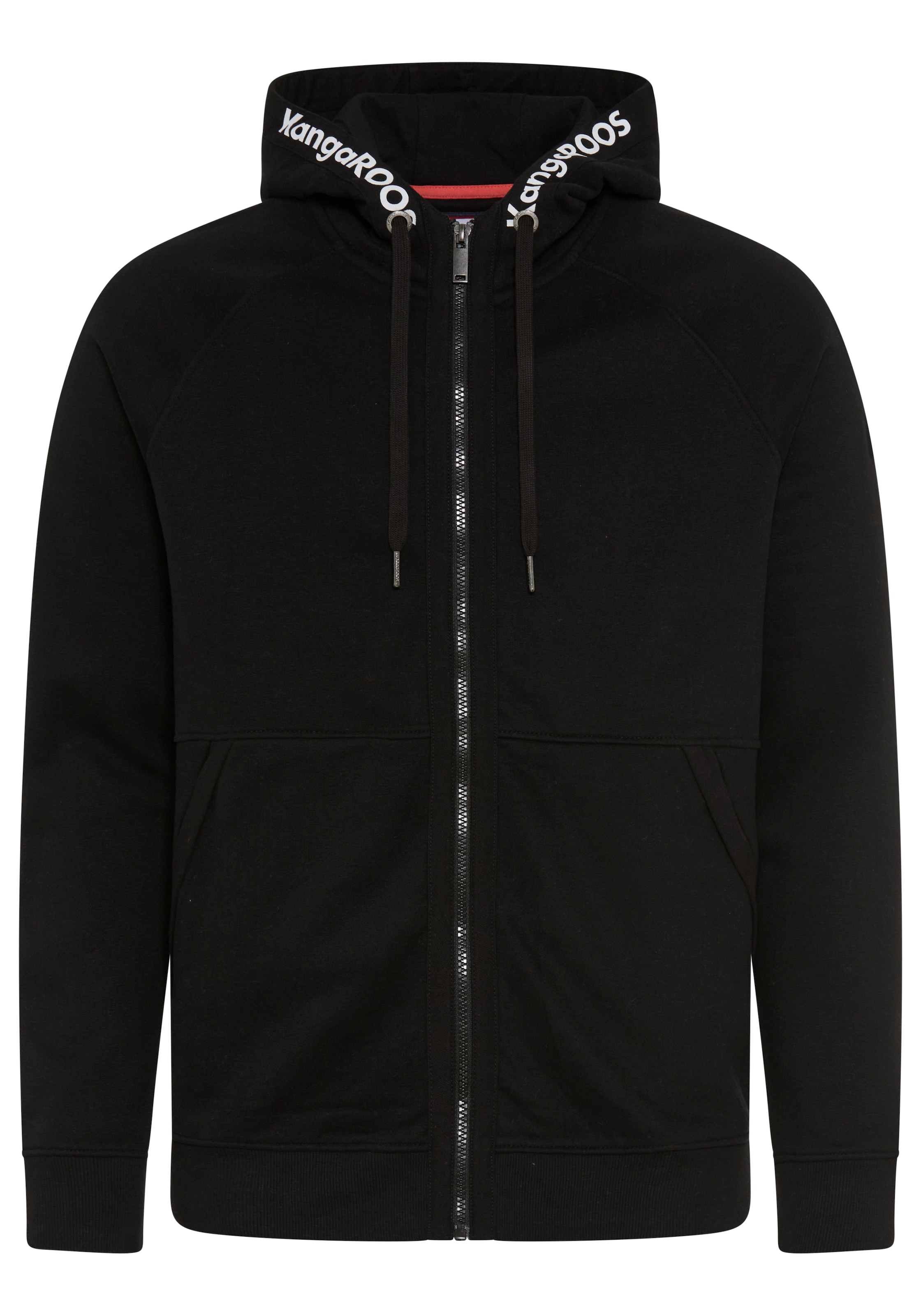 KangaROOS Kapuzensweatjacke schmale Passform, mit Kordelzug an der Kapuze