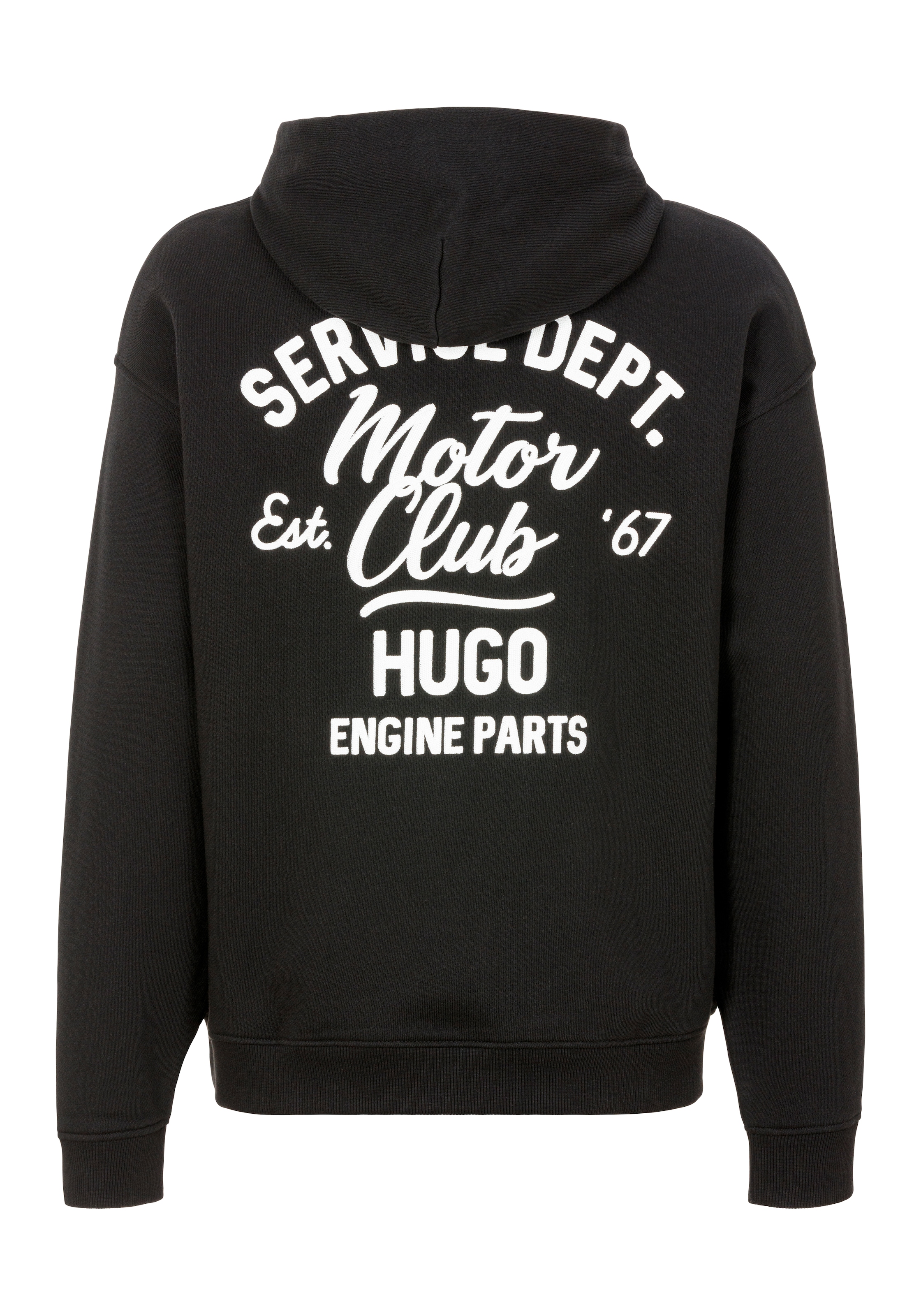 HUGO Blue Kapuzensweatshirt »Nualo«, mit großem Logodruck hinten