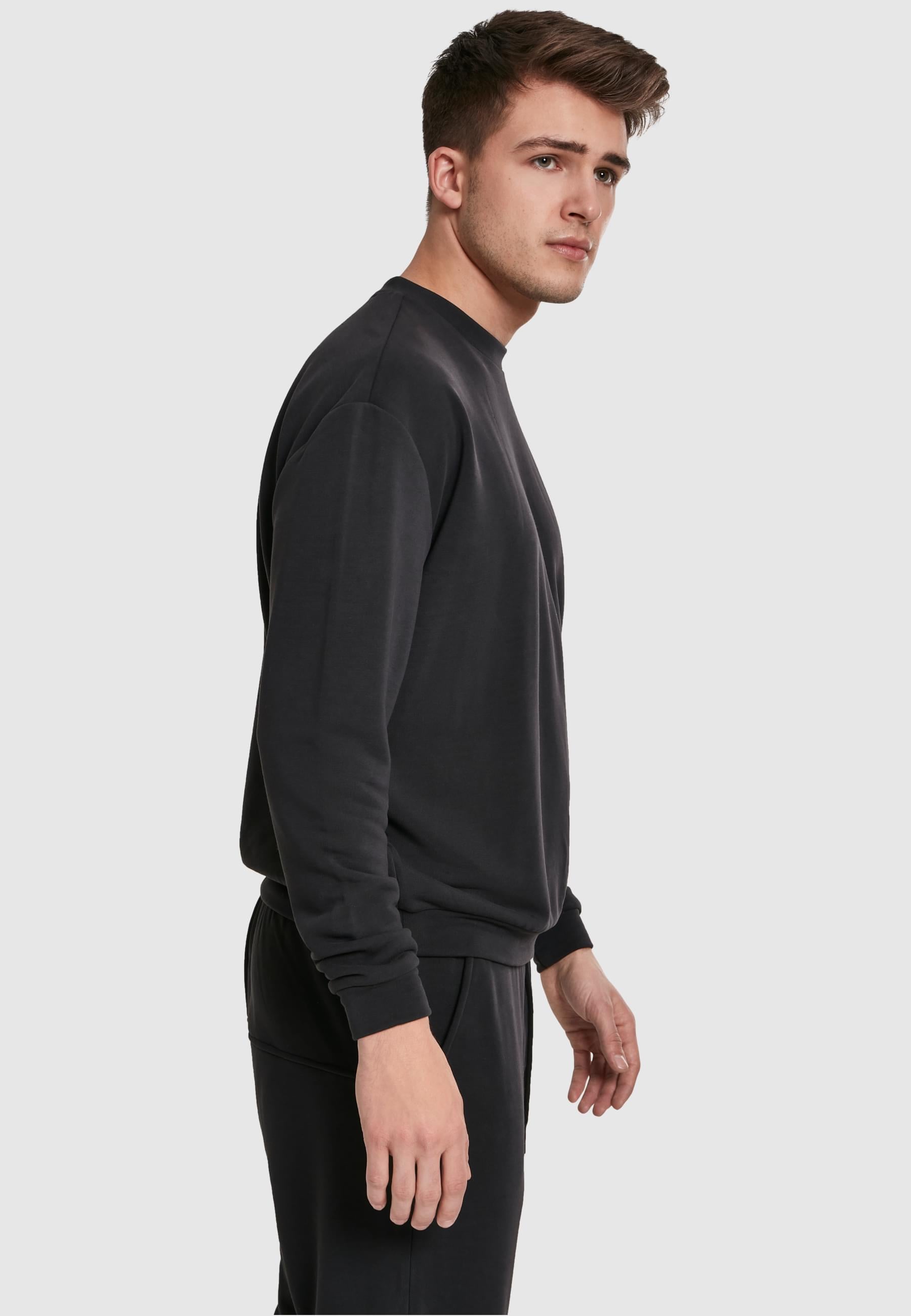 URBAN CLASSICS Rundhalspullover »Urban Classics Herren Modal Terry Crew«, (1 tlg.)