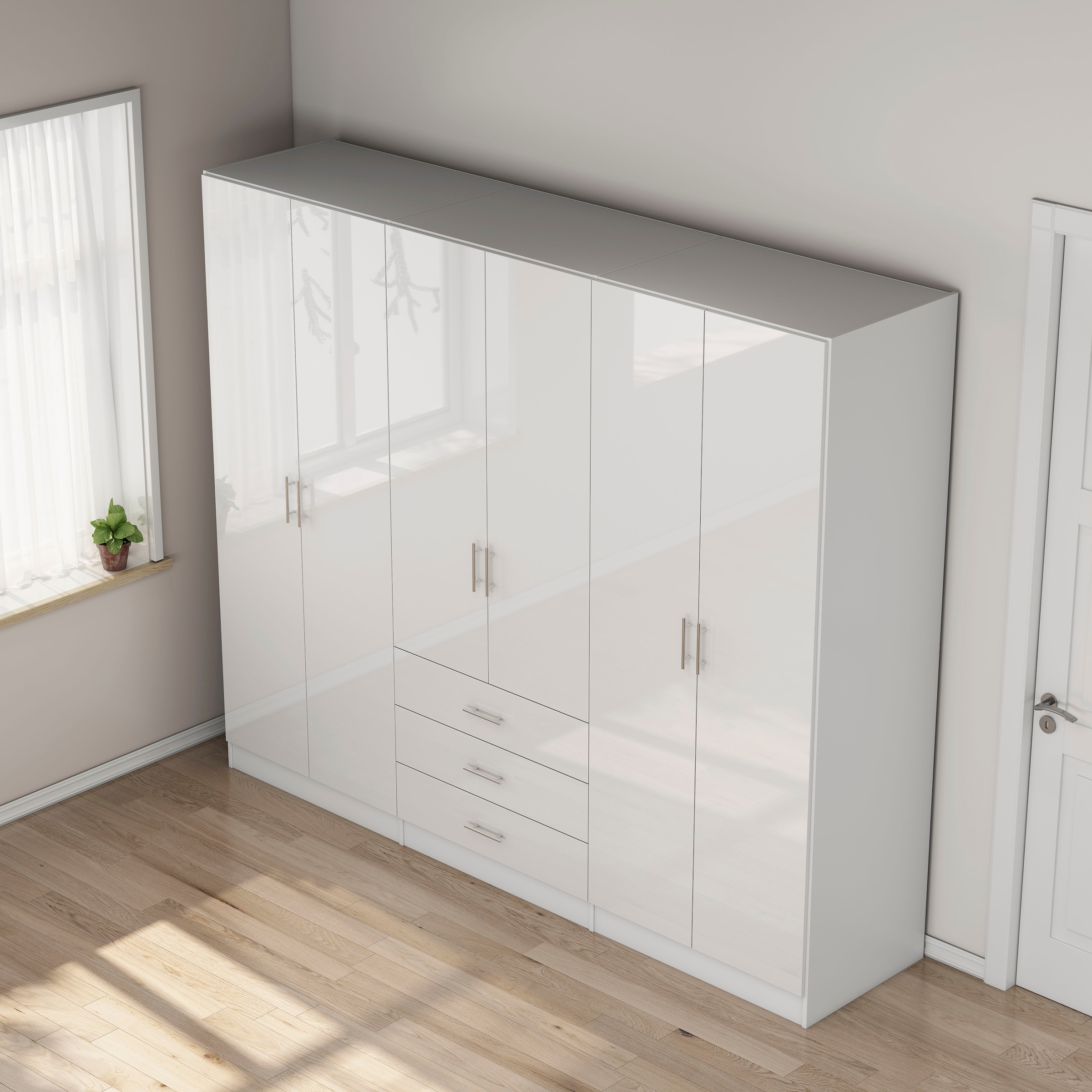 OTTO home Kleiderschrank »Trento Schlafzimmerschrank Garderobe hochglanz Bestseller«