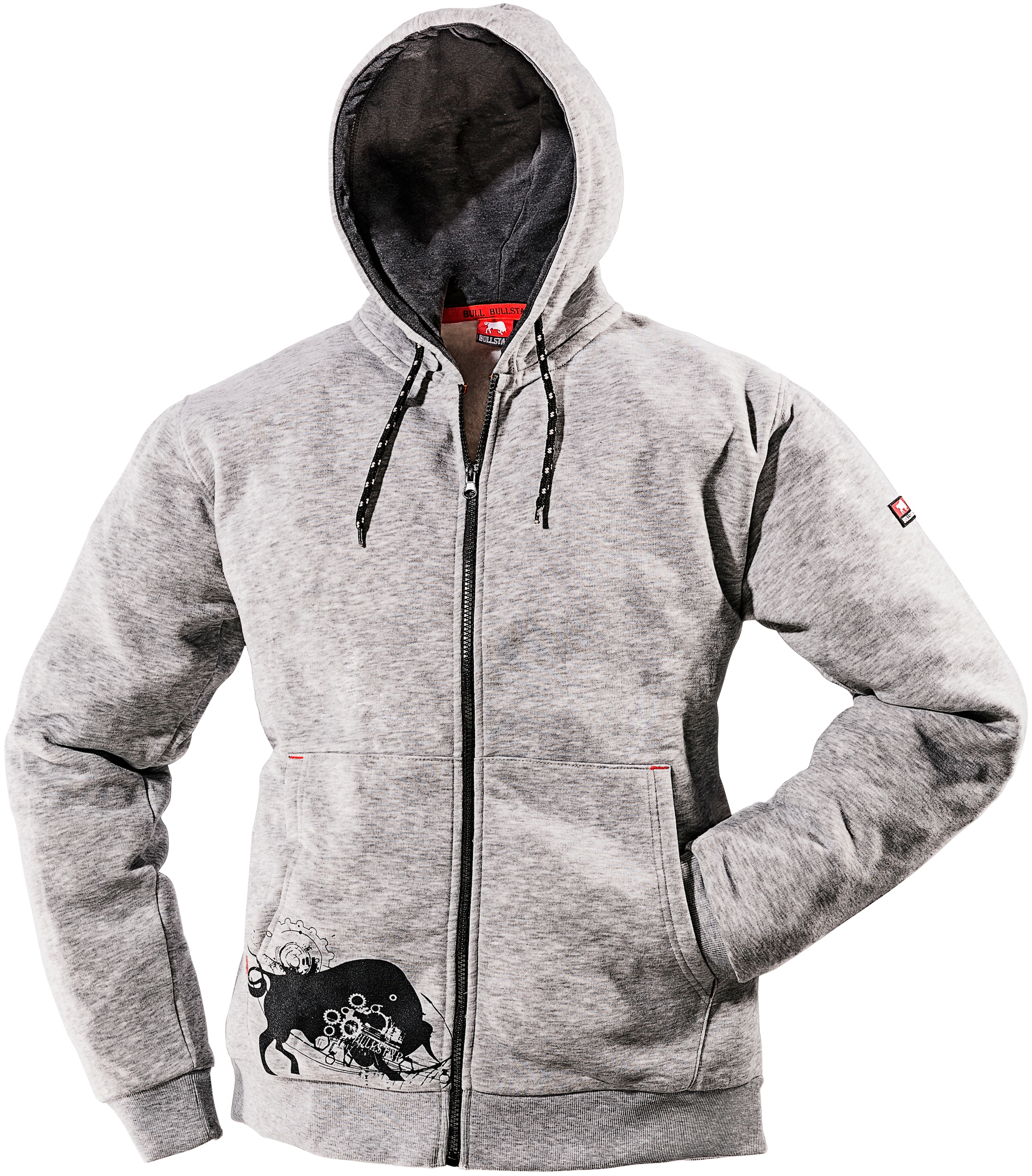 Bullstar | »Kapuzen-Sweatjacke bestellen mit 2 Taschen Kapuzensweatjacke BAUR BULLSTAR«, ▷