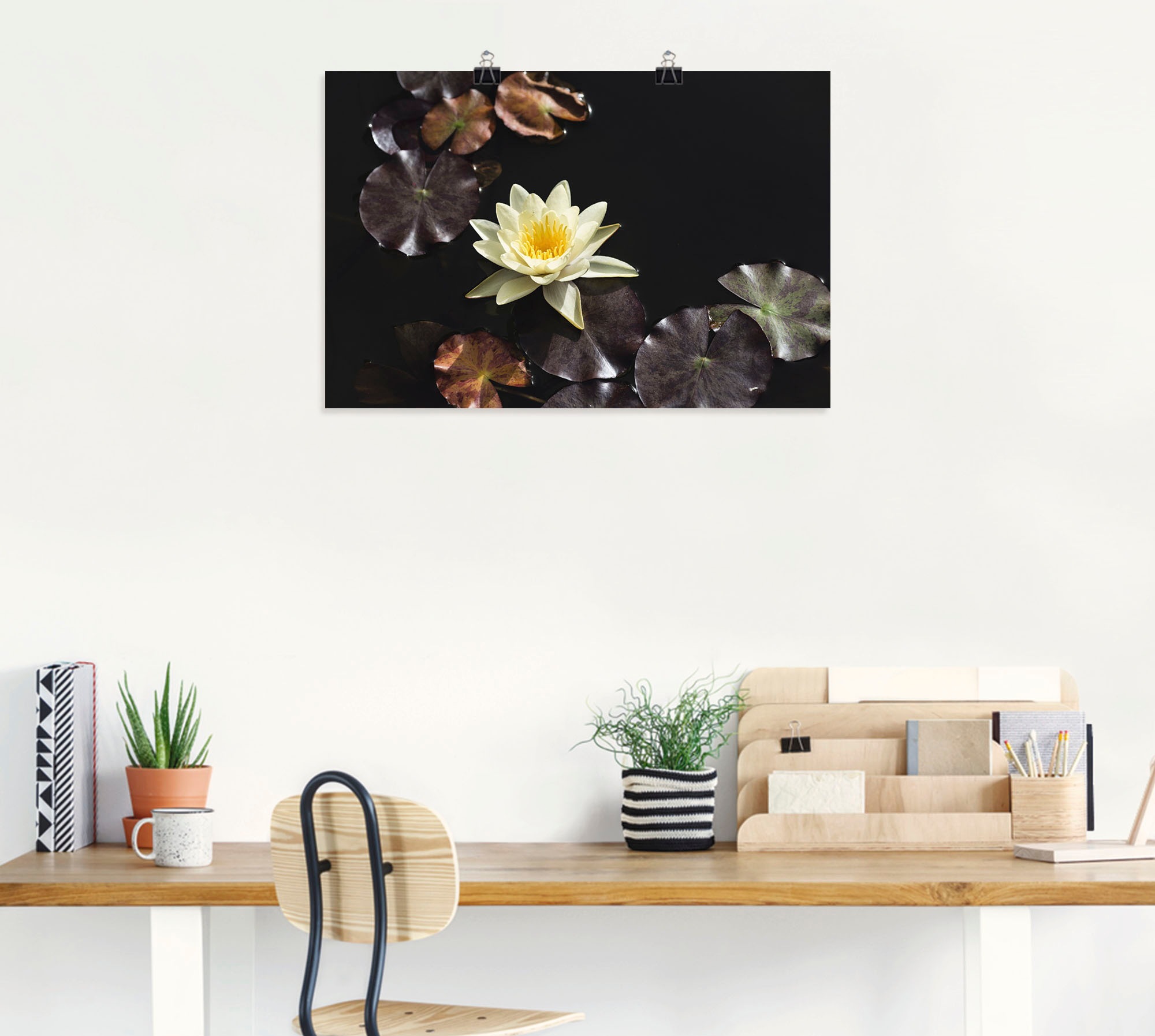 Artland Wandbild »Seerosenbild«, Blumenbilder, (1 St.), bestellen versch. BAUR | Leinwandbild, oder in als Alubild, Wandaufkleber Poster Größen