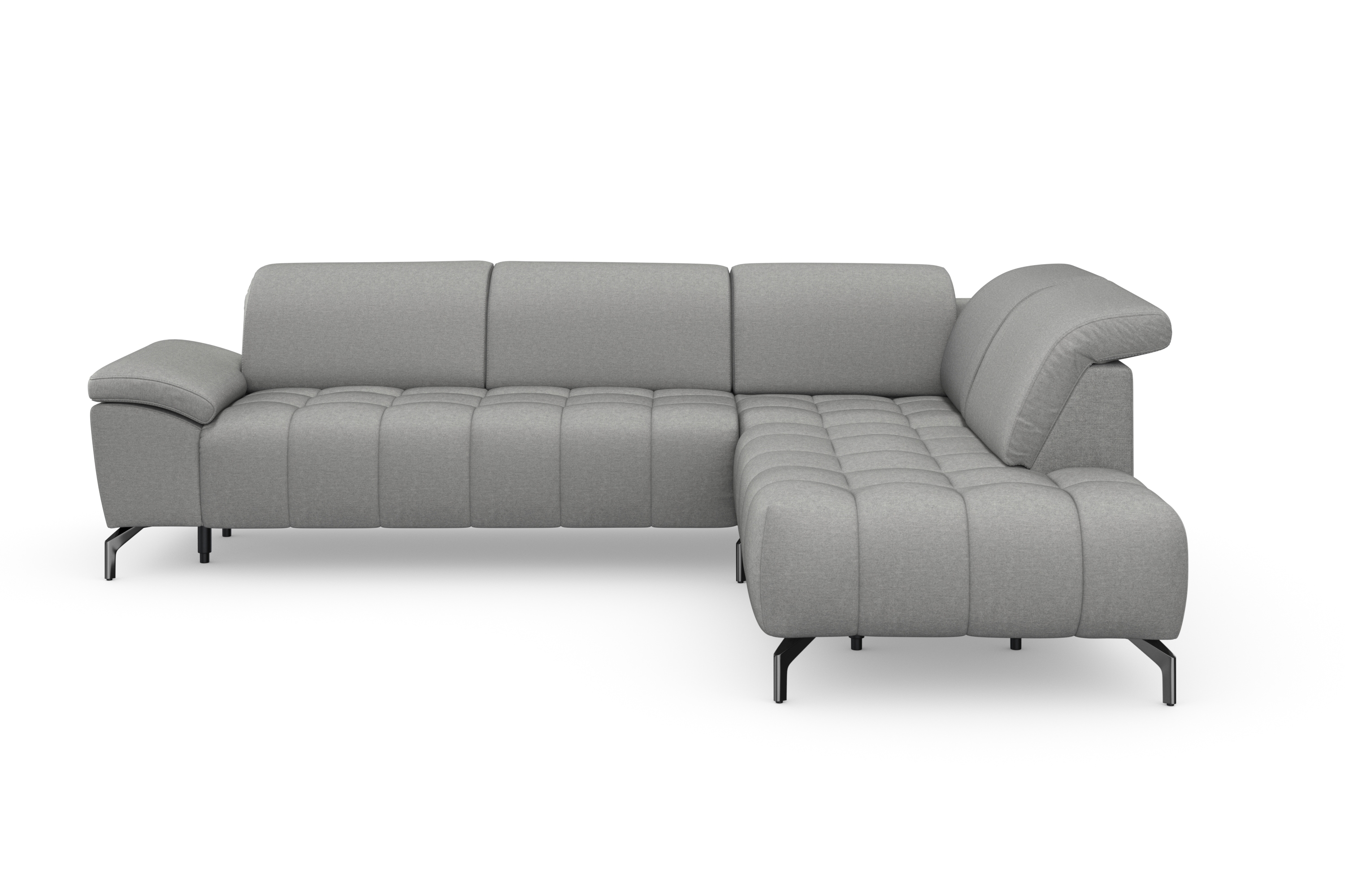 sit&more Ecksofa "Cool L-Form" wahlweise mit Kopfteilverstellung und Vorziehsitz motorisch