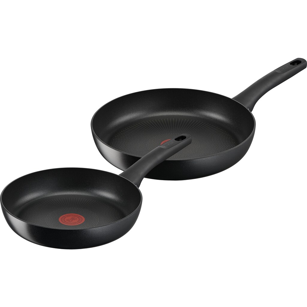 Tefal Pfannen-Set »Hard Titanium On«, Aluminium, (Set, 2 tlg.)