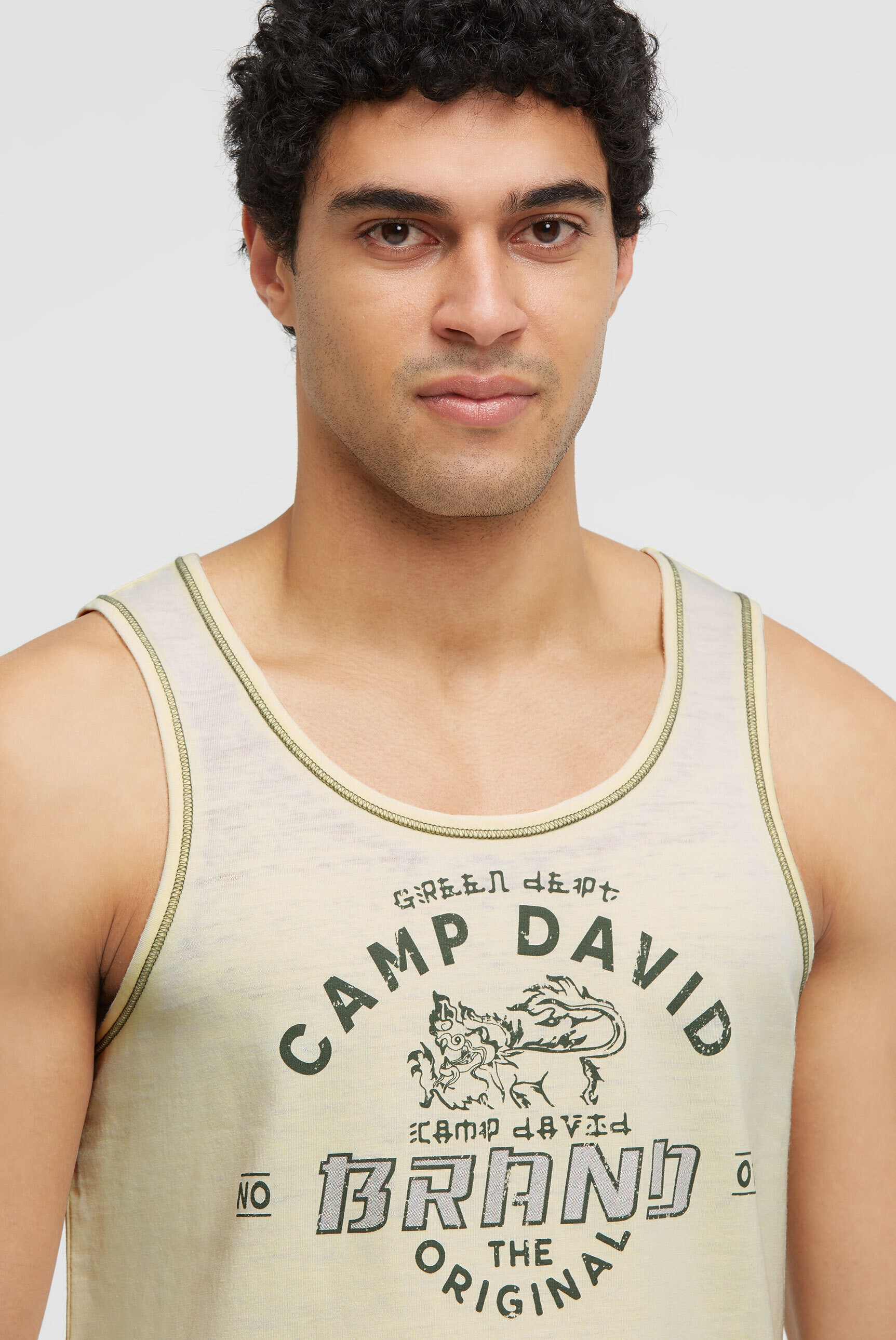 CAMP DAVID Tanktop in softer Haptik