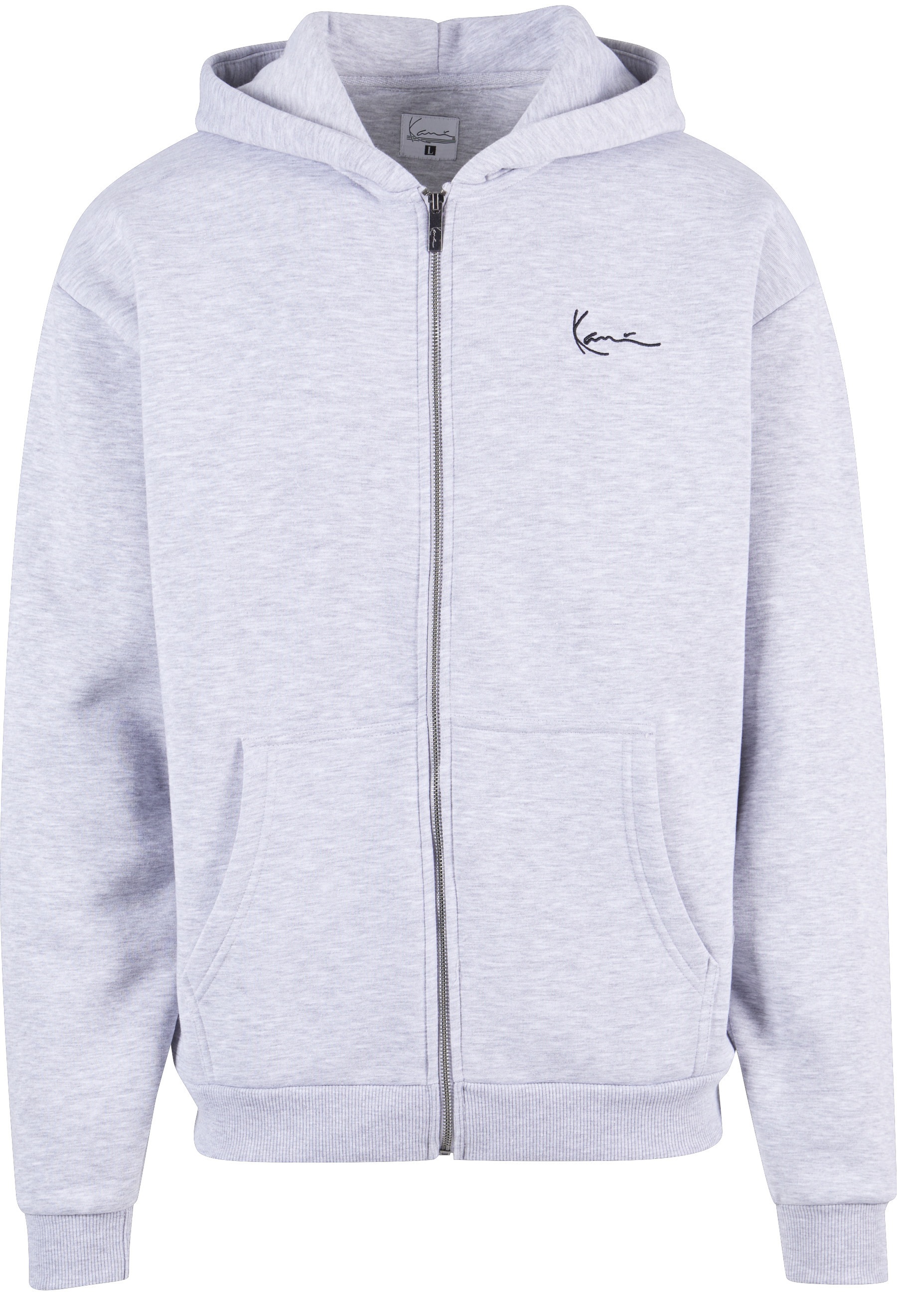 Karl Kani Outdoorjacke "Karl Kani Herren Chest Signature Essential Zip Cardigan" 1 Stk. tlg. mit Kapuze
