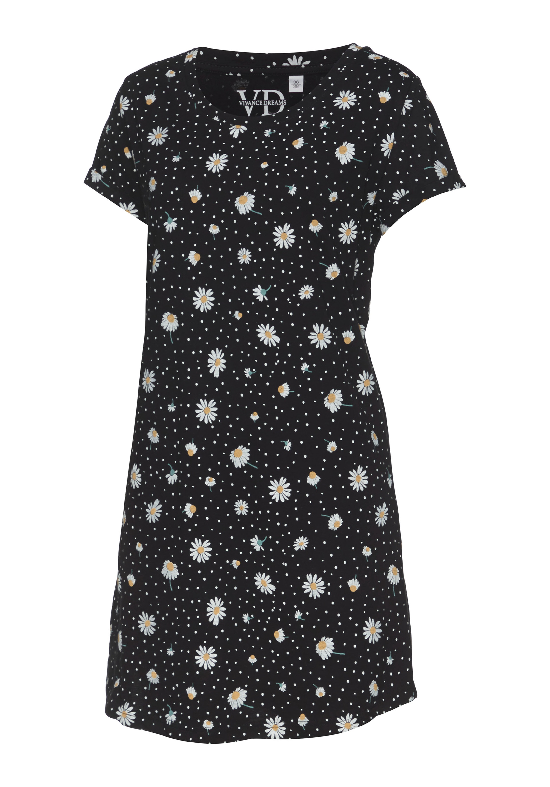 Thumbnail - Vivance Dreams Nachthemd 1-teilig, mit Gänseblümchen-Druck