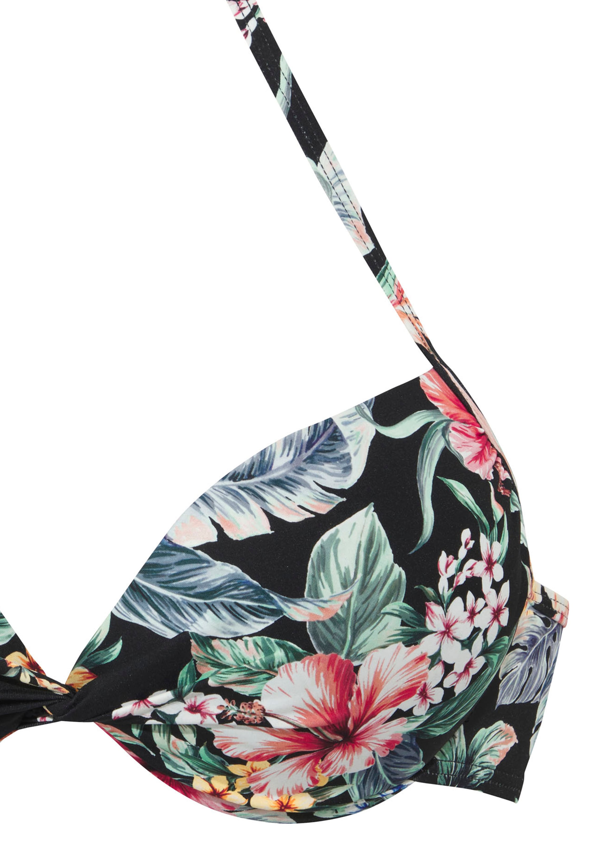 LASCANA Push-Up-Bikini-Top »Salsa«, mit tollem Blumenprint