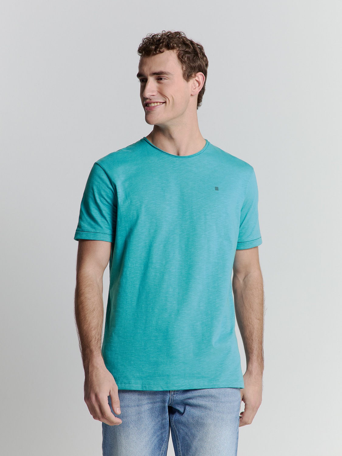 NO EXCESS T-Shirt "No Excess T-Shirt mit Rundhalsausschnitt T-Shirt Crewnec günstig online kaufen