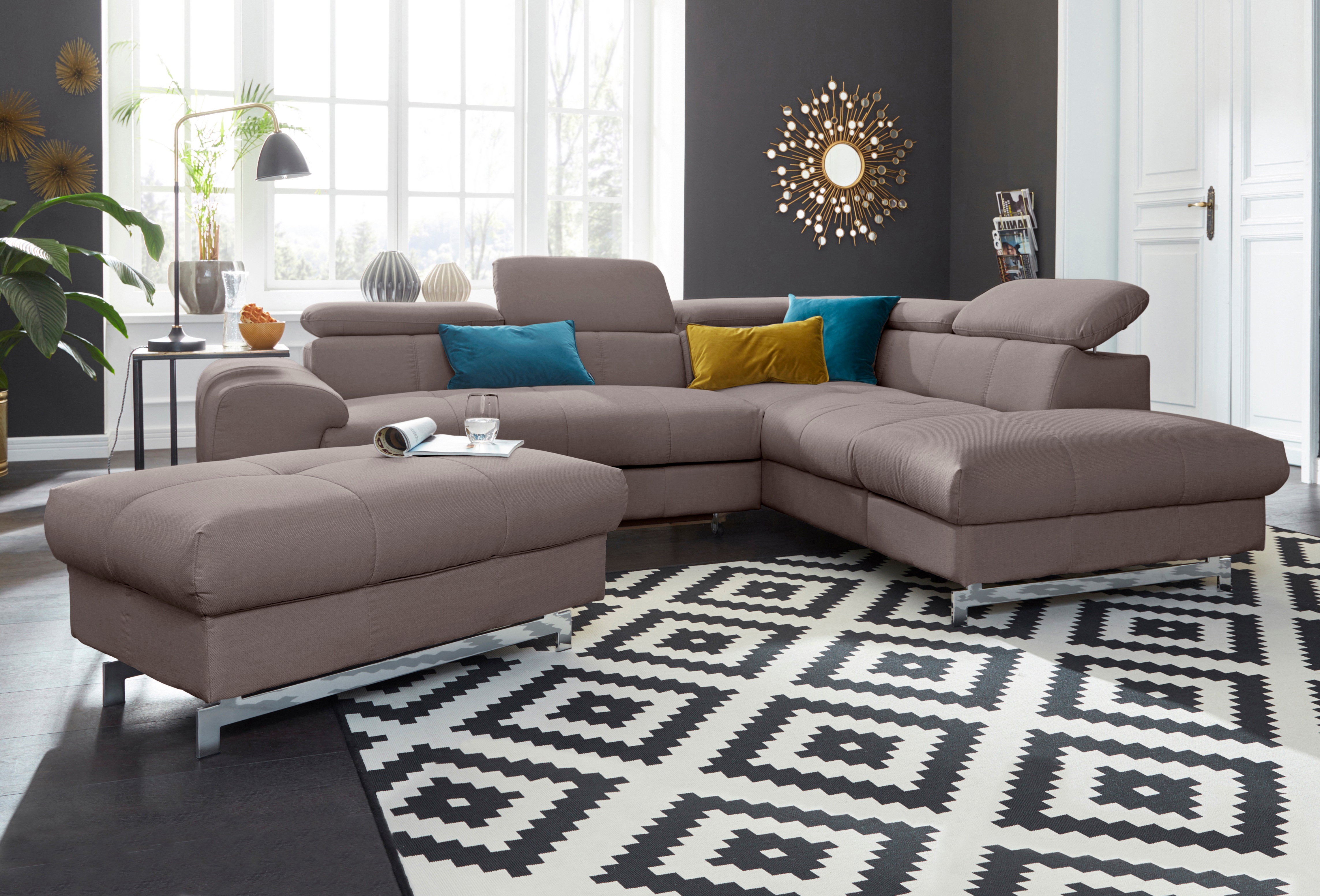 Thumbnail - COTTA Ecksofa "Chef L-Form", mit Kopfteilverstellung, wahlweise mit Bettfunktion & Bettkasten