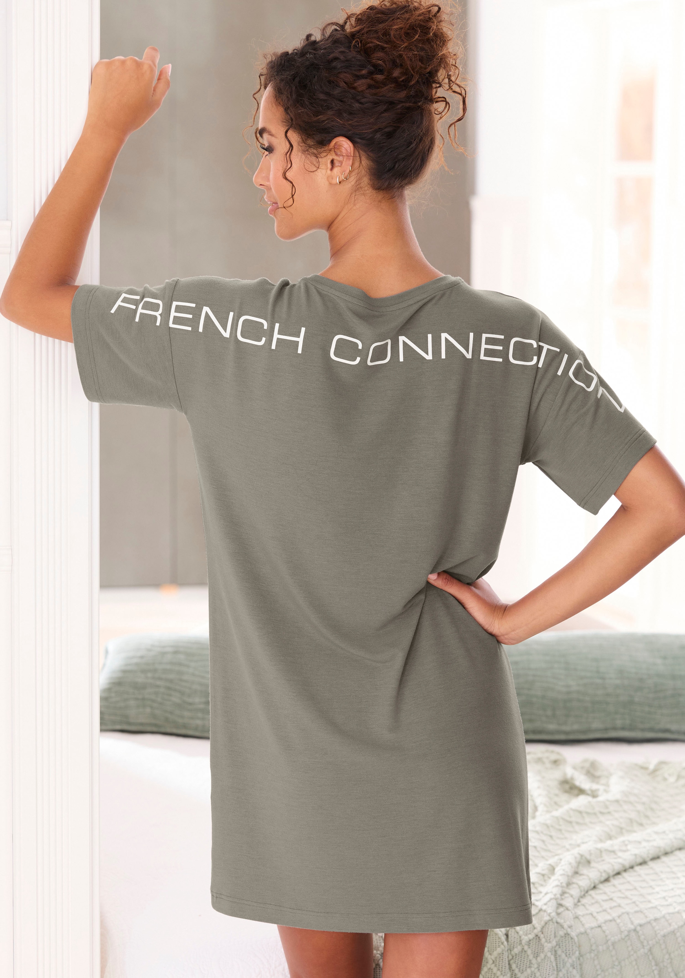 French Connection Nachthemd, mit großem Logoprint auf dem Rücken günstig online kaufen