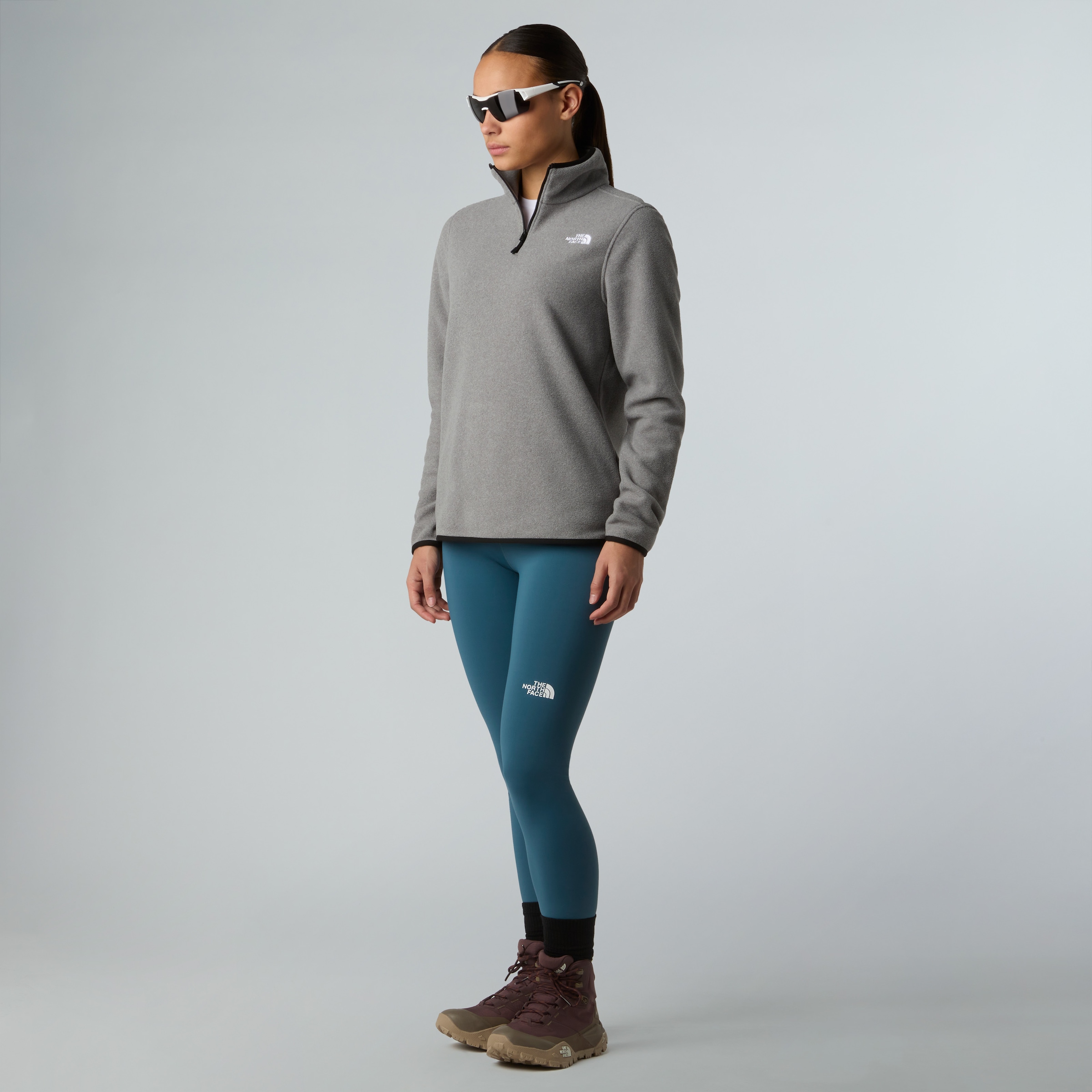 The North Face Strickfleece-Pullover »W GLACIER FLEECE 1/4 ZIP JACKET«, (1 tlg.)
