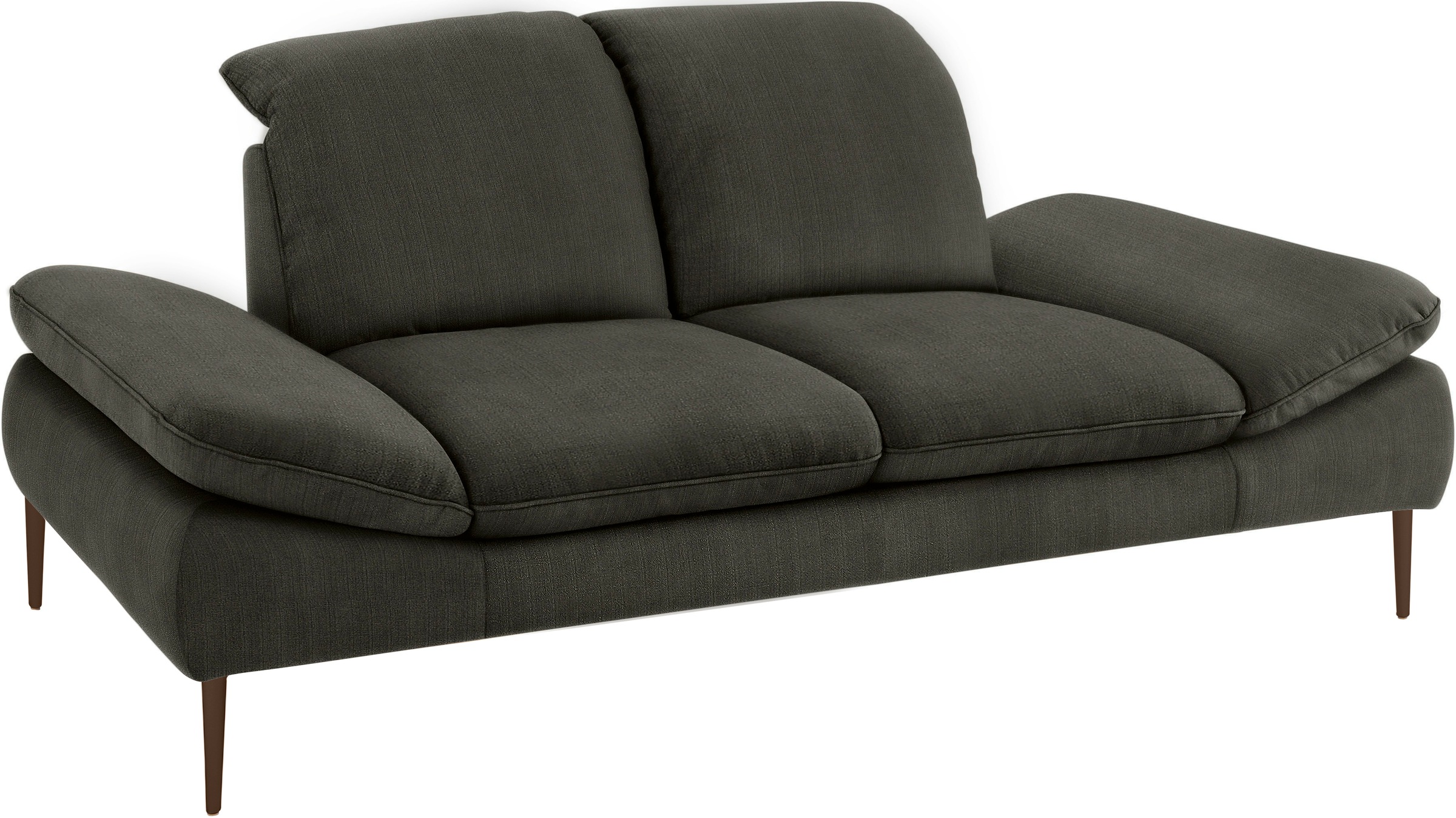 W.SCHILLIG 2,5-Sitzer "enjoy&MORE" Sitztiefenverstellung, Füße bronze pulve günstig online kaufen