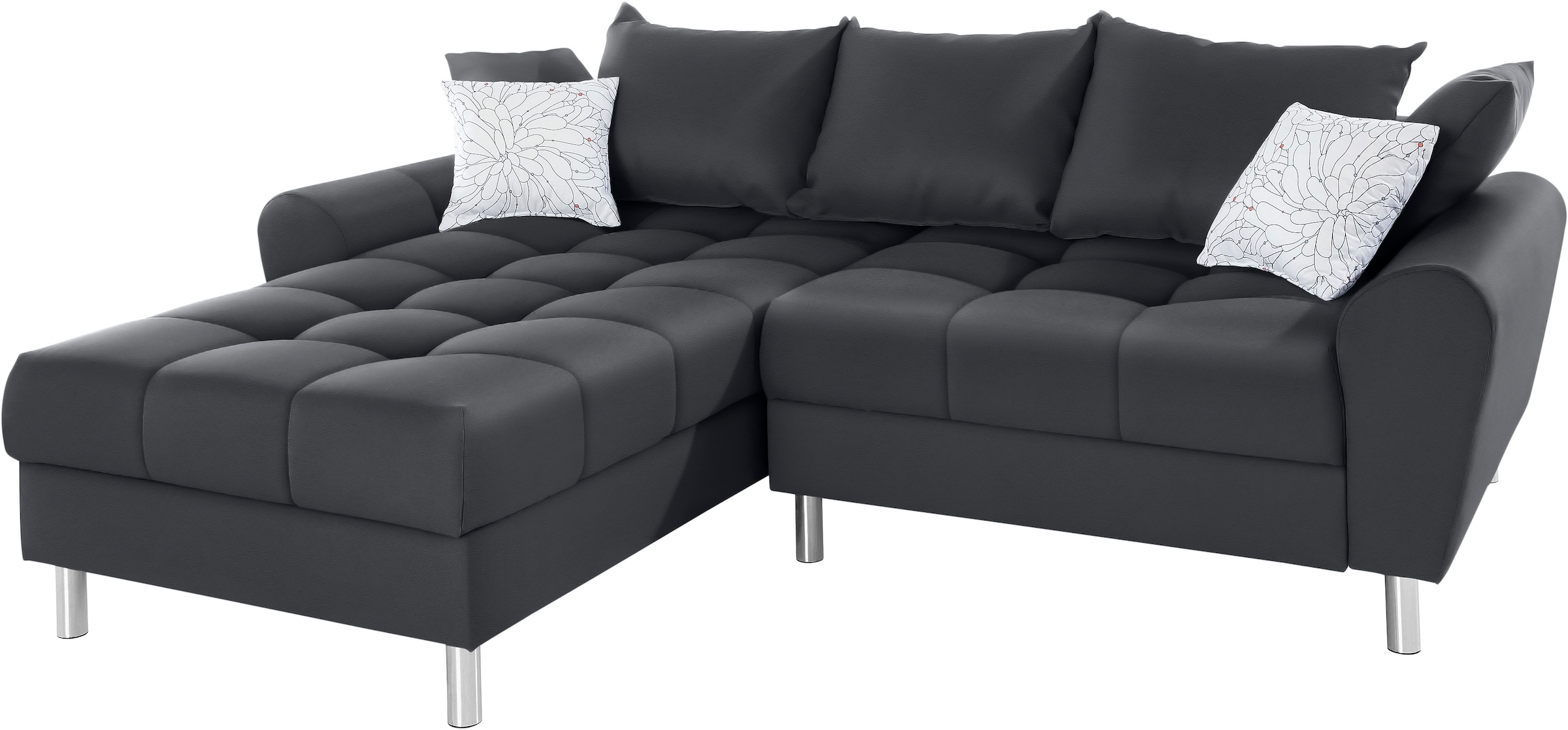 COLLECTION AB Ecksofa »Rada L-Form«, inklusive Hocker, Bettfunktion und Federkern